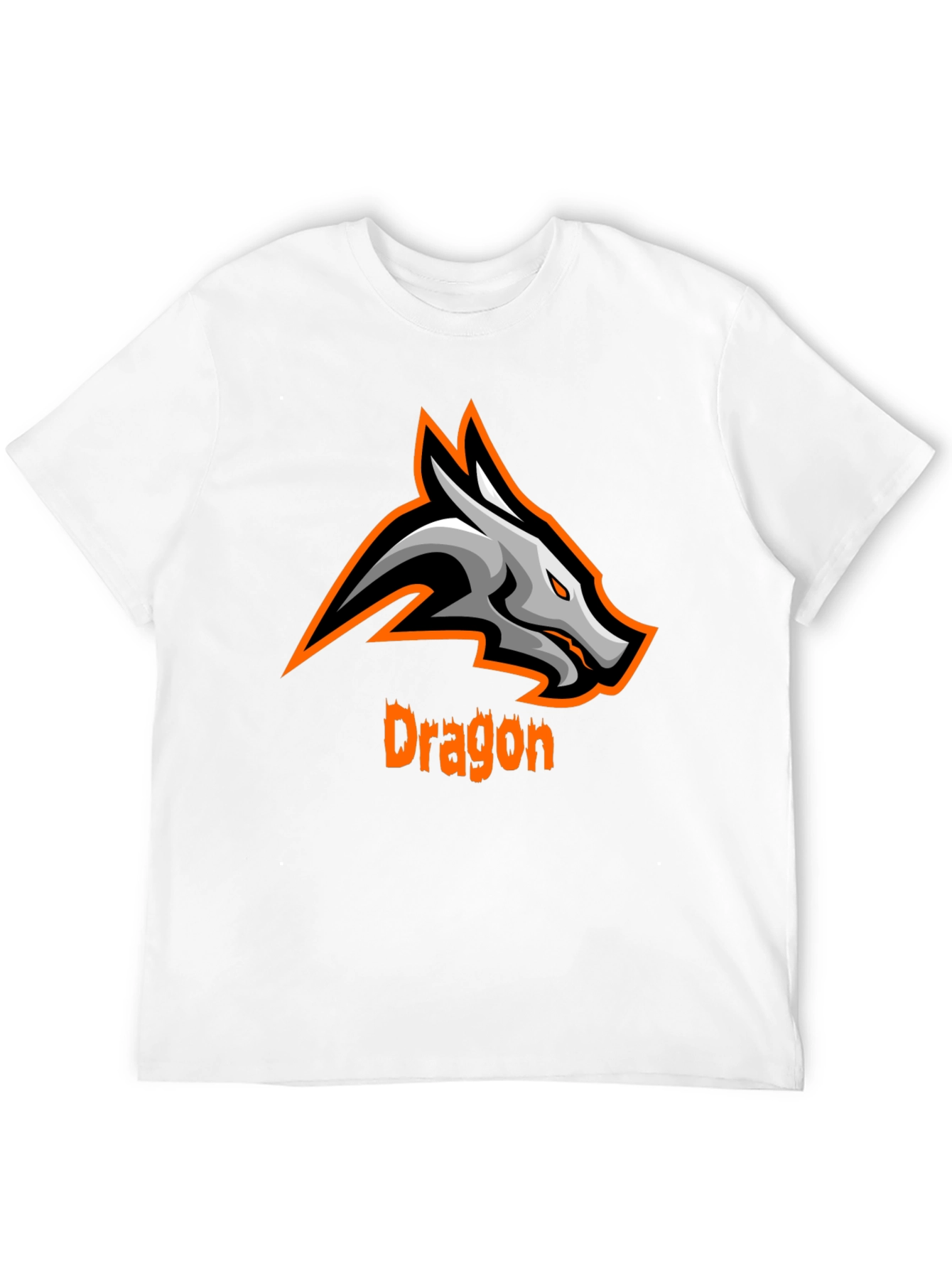 Dragon Graphic Tee - Black Casual T-Shirt