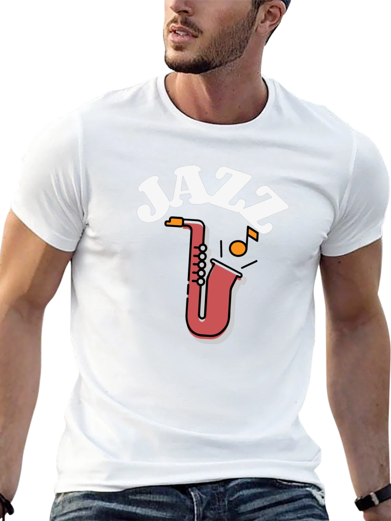 Jazz Saxophone Graphic Tee
