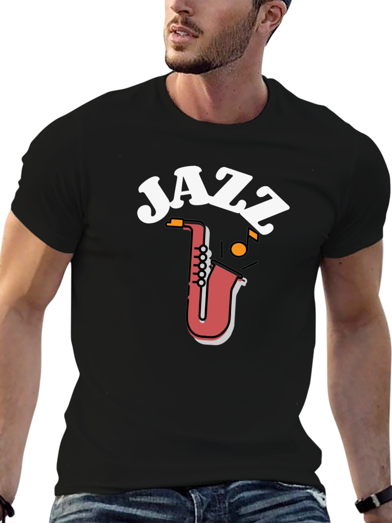 Jazz Saxophone Graphic Tee