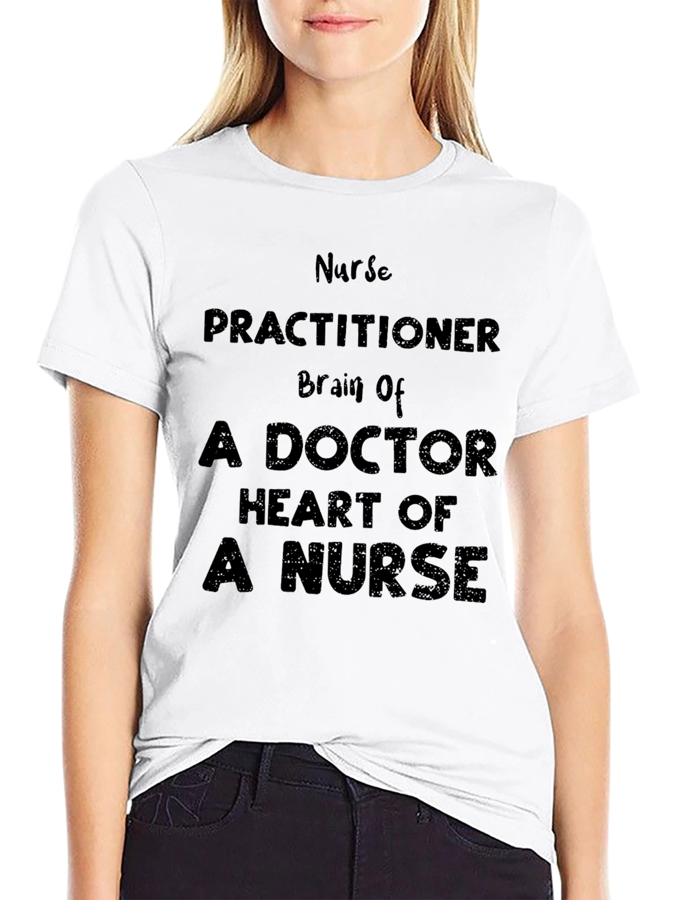 Nurse Practitioner Brain Doctor Heart Nurse T-Shirt