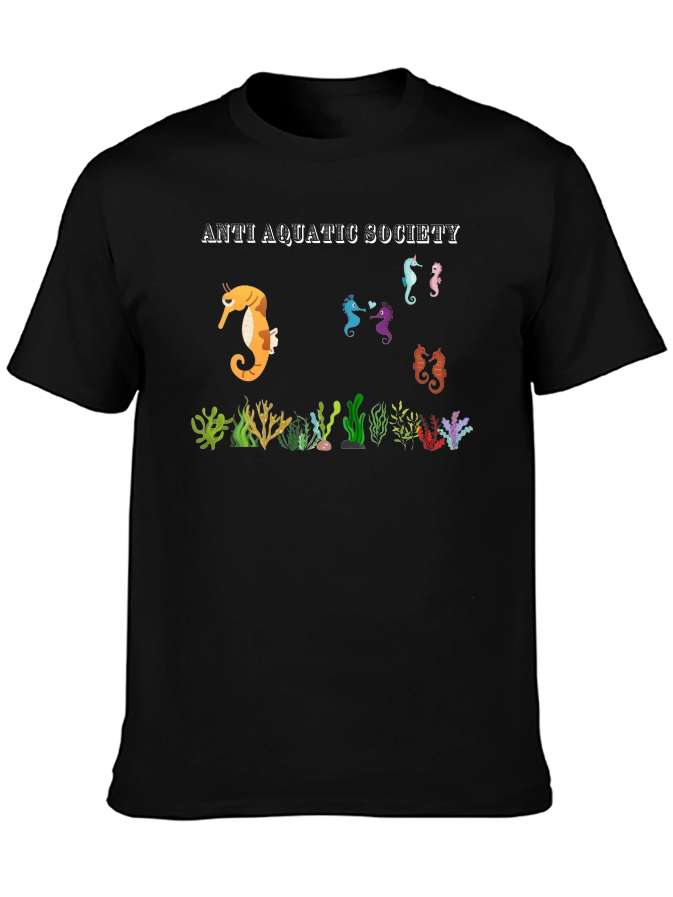 Anti Aquatic Society Seahorse T-Shirt