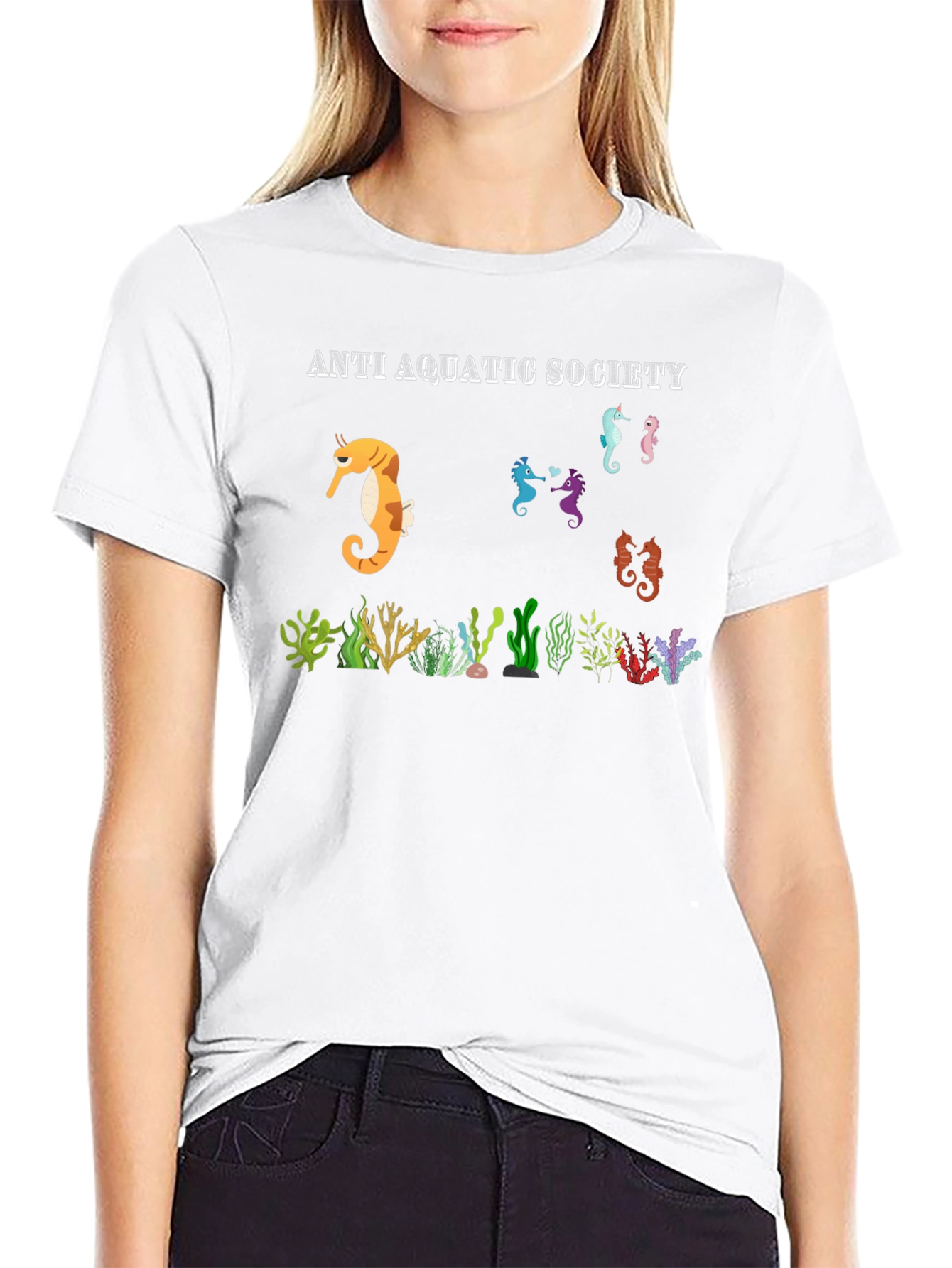 Anti Aquatic Society Seahorse T-Shirt