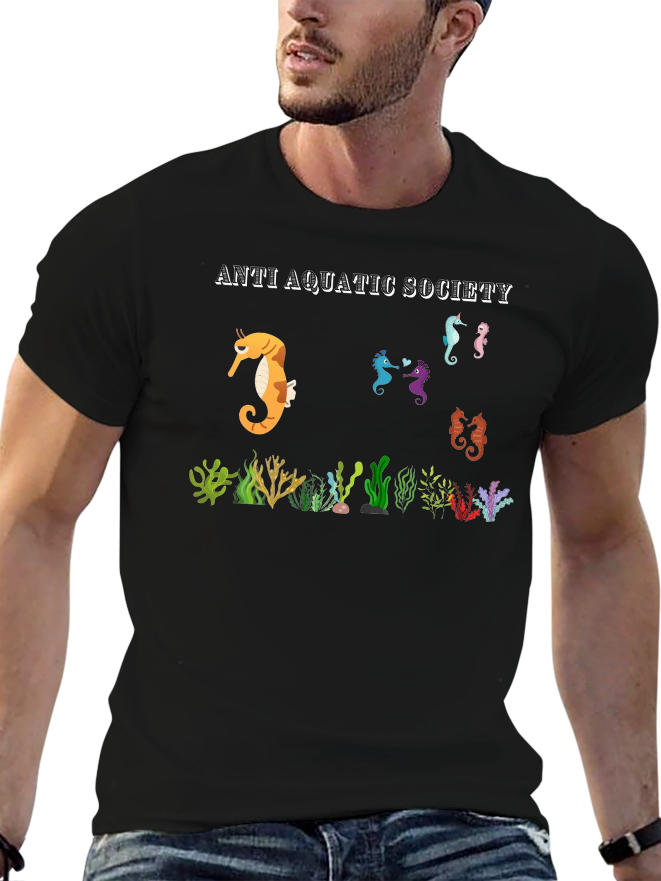 Anti Aquatic Society Seahorse T-Shirt