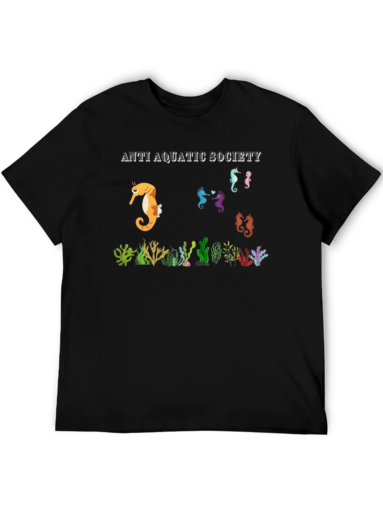 Anti Aquatic Society Seahorse T-Shirt