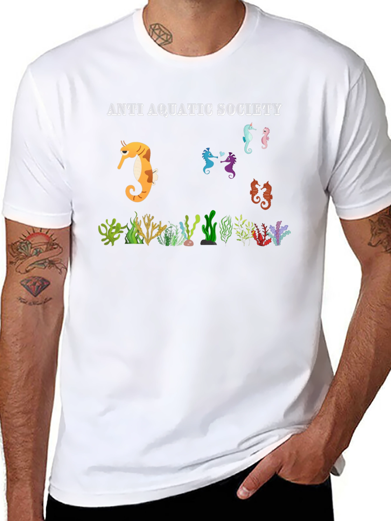 Anti Aquatic Society Seahorse T-Shirt