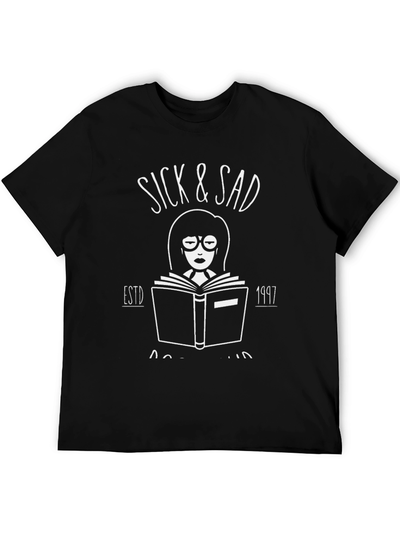 Sick & Sad Daria Est. 1997 Black T-Shirt