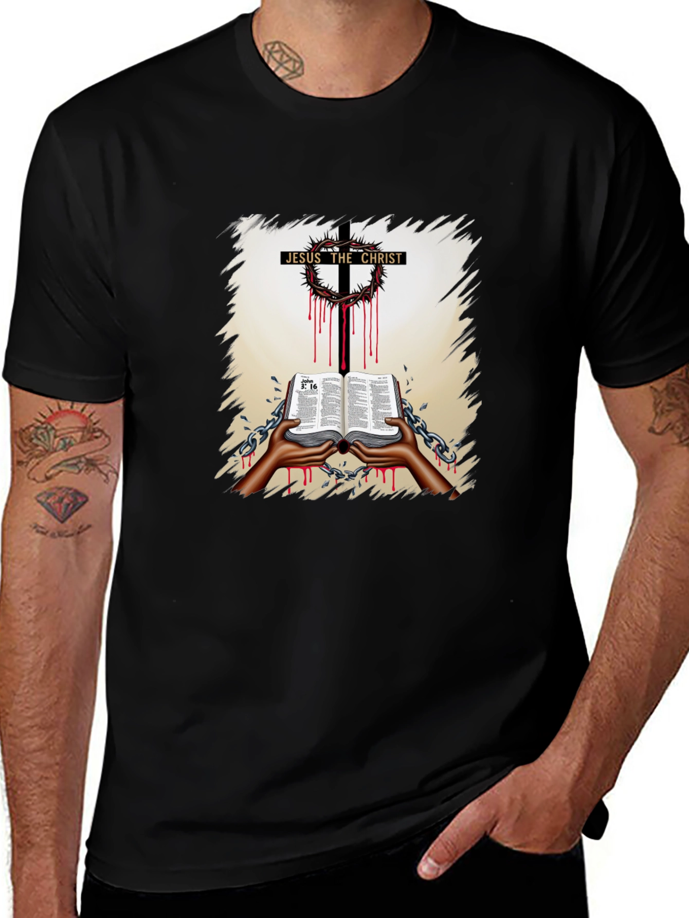 Jesus Christ Cross Graphic T-Shirt