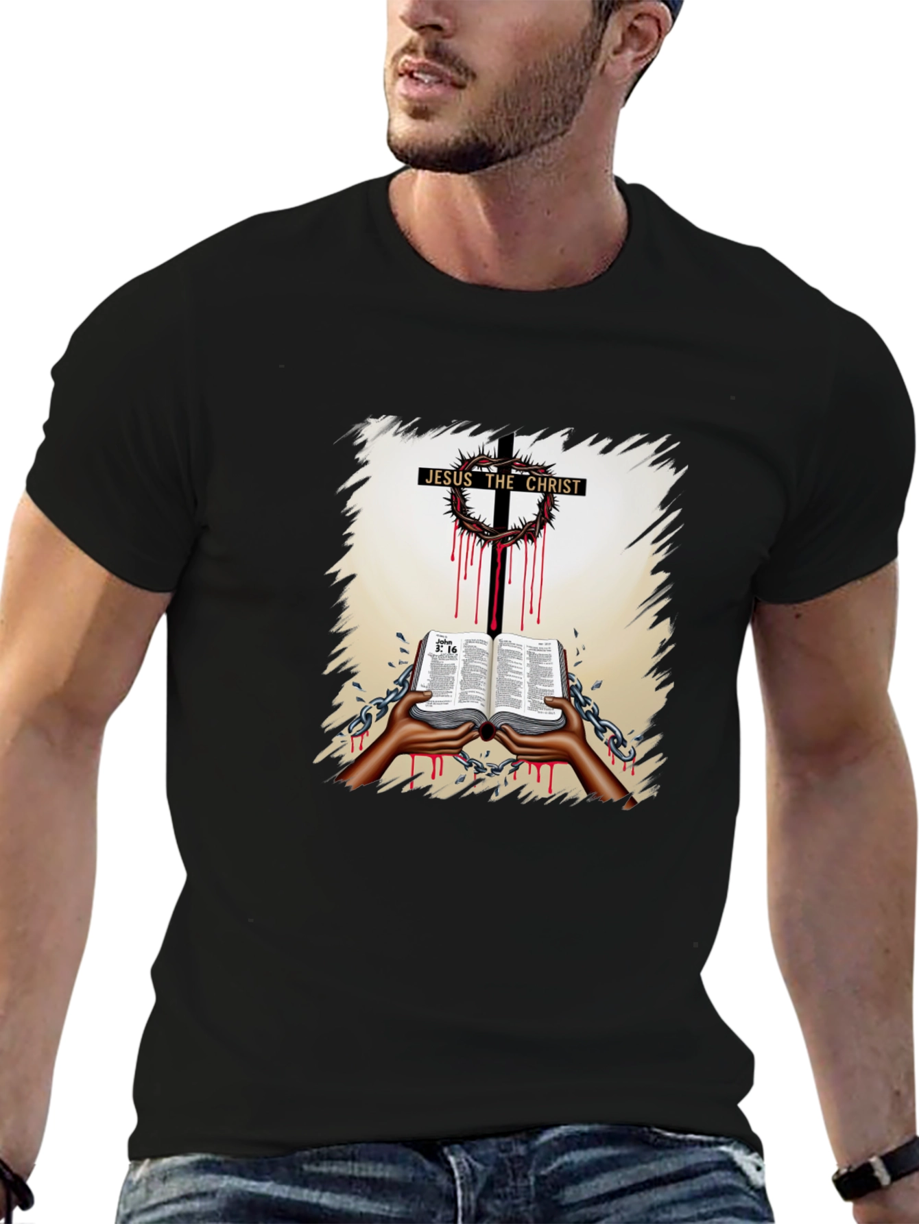 Jesus Christ Cross Graphic T-Shirt