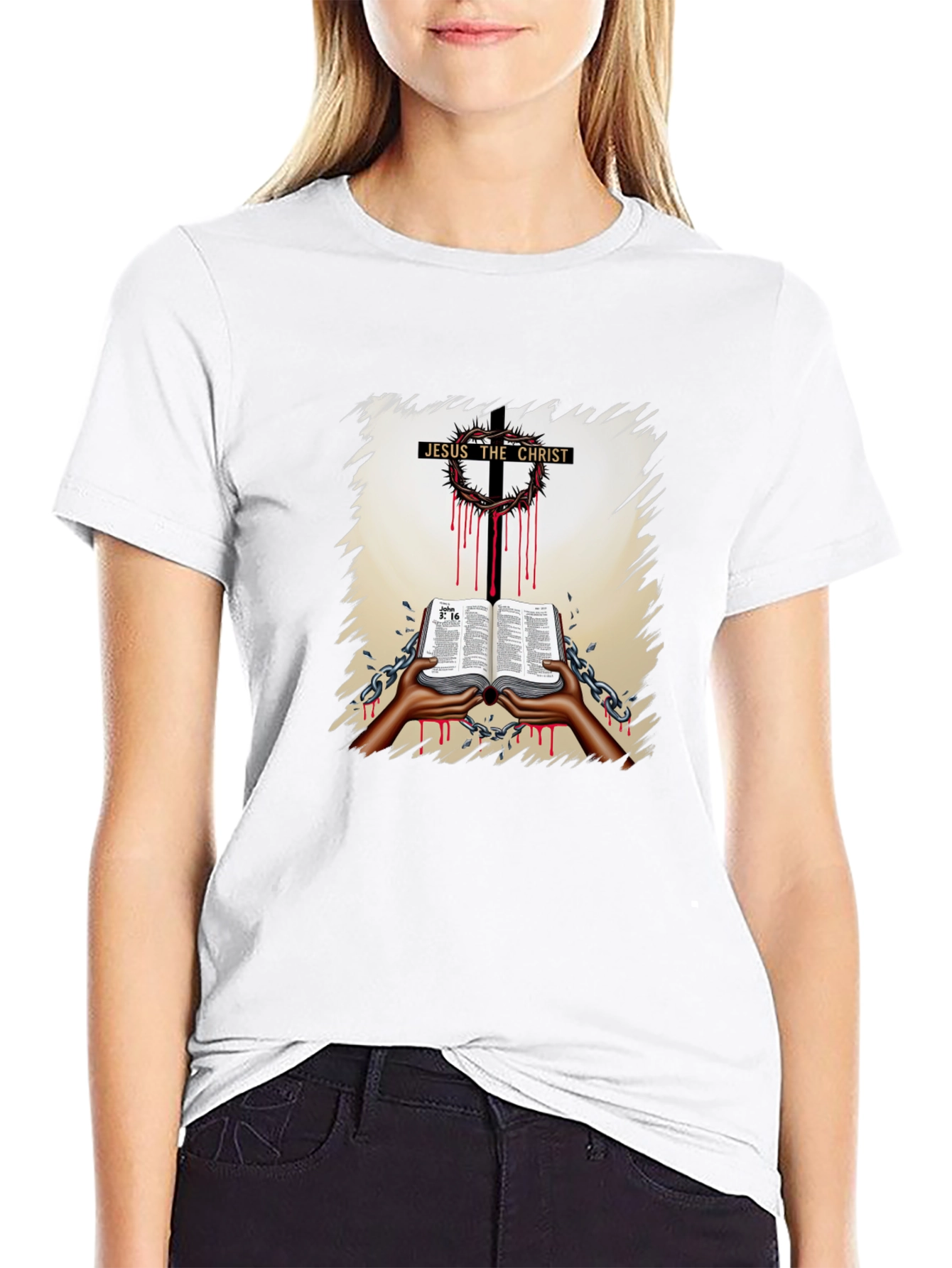 Jesus Christ Cross Graphic T-Shirt