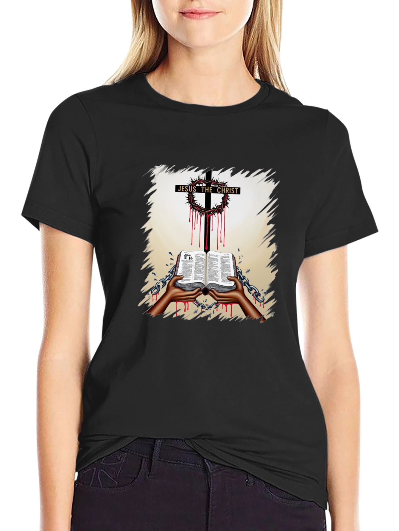 Jesus Christ Cross Graphic T-Shirt