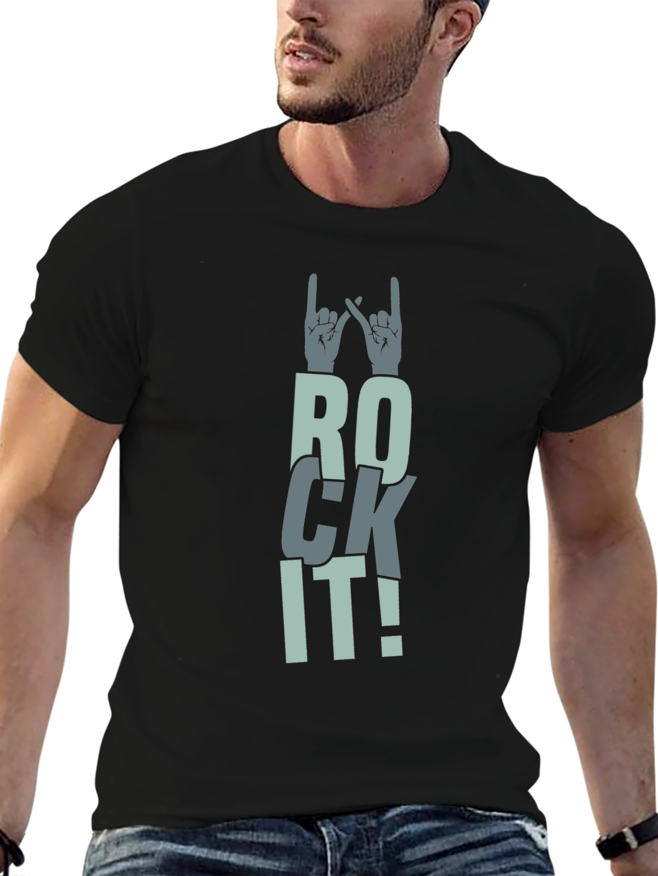 Rock It Graphic Tee - Unisex Cotton T-Shirt
