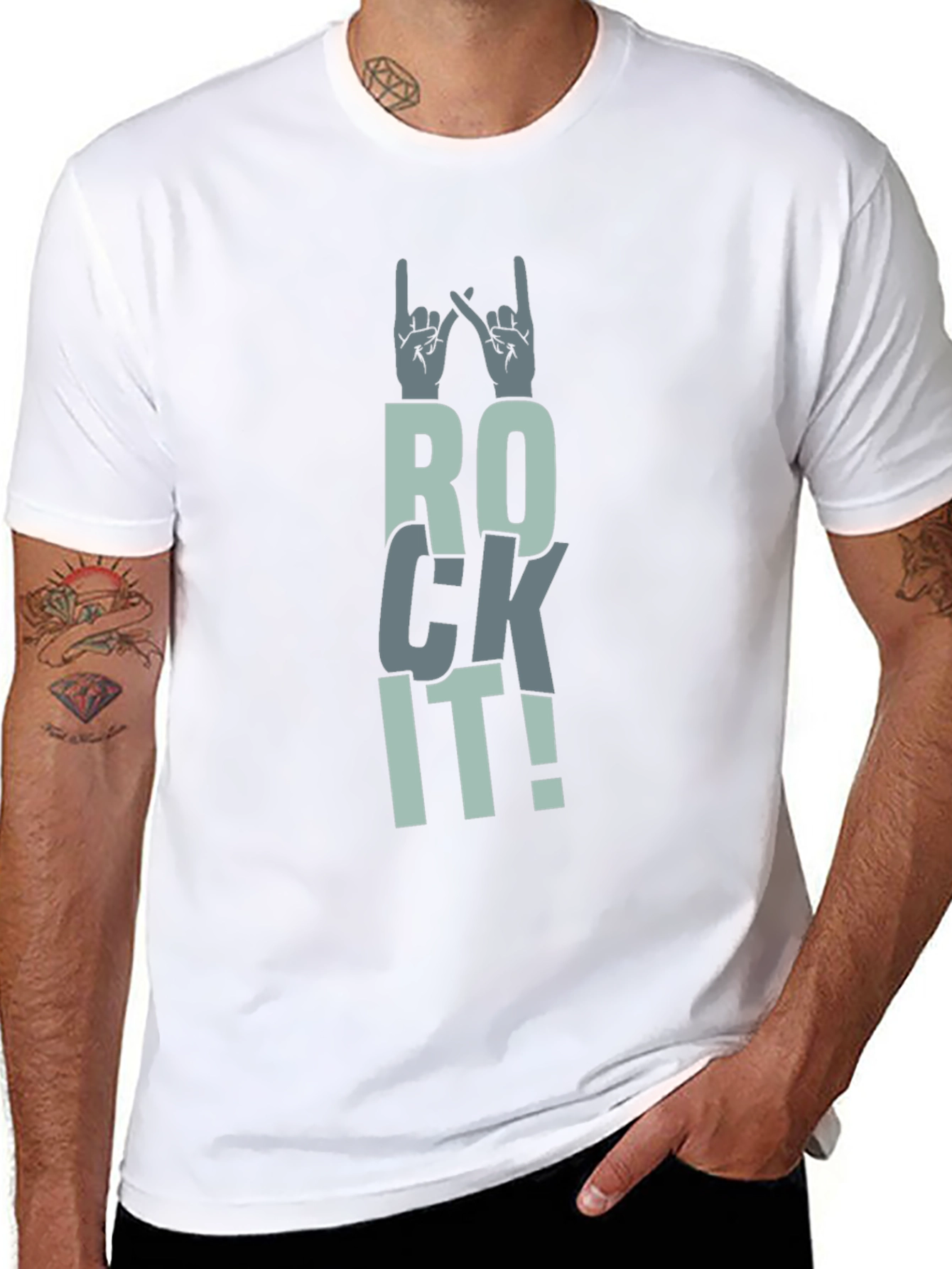 Rock It Graphic Tee - Unisex Cotton T-Shirt