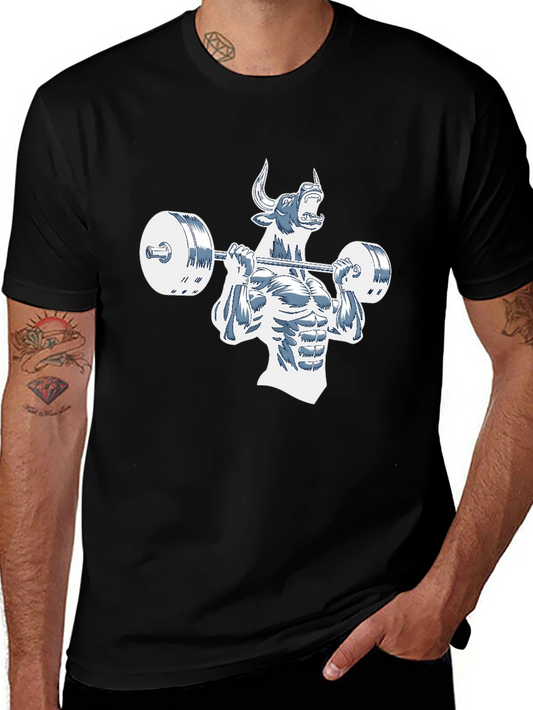 Gym Bull Black T-Shirt - Power Lifting