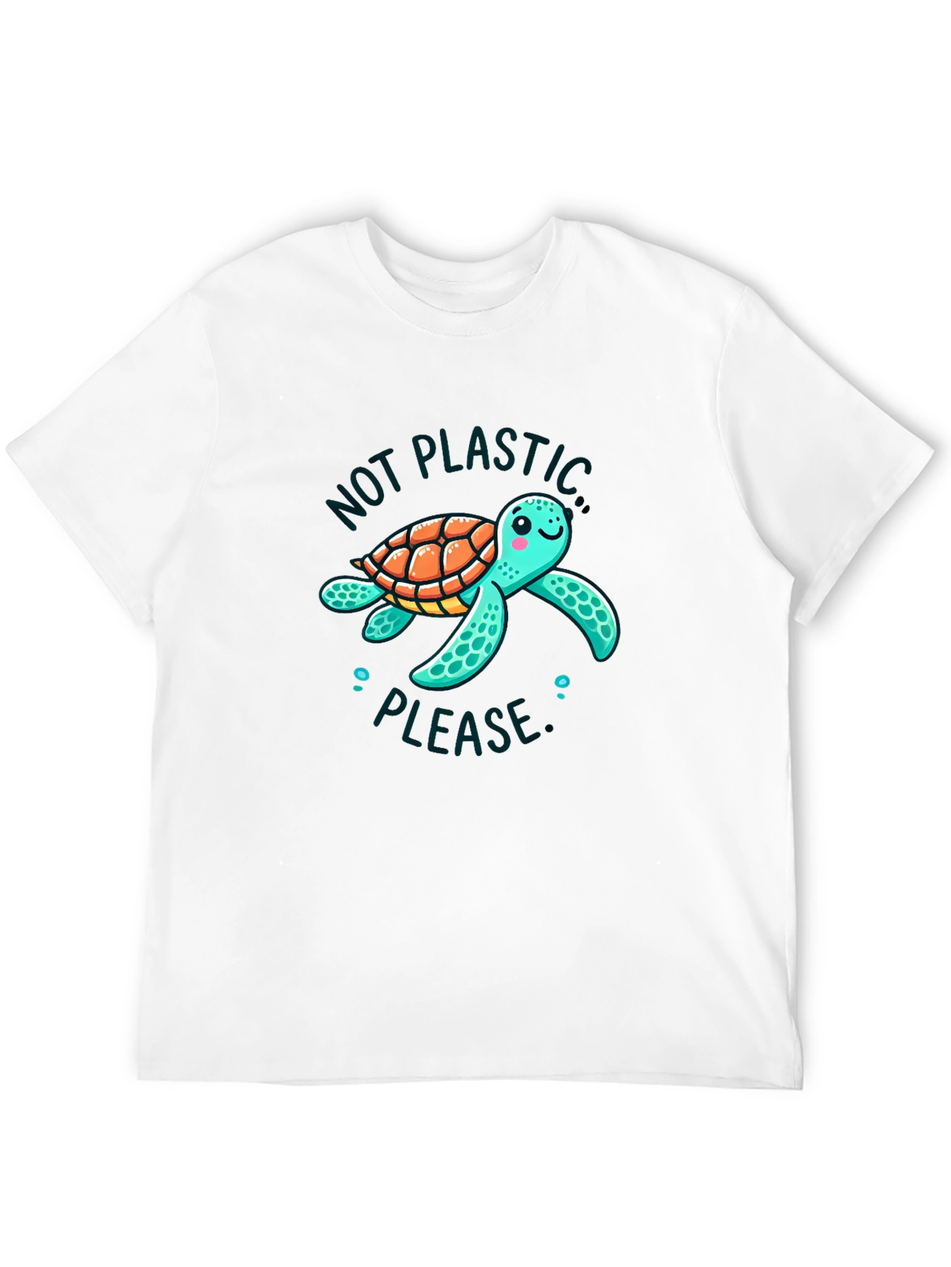 Eco-Friendly Turtle Graphic Tee - Save the Ocean
