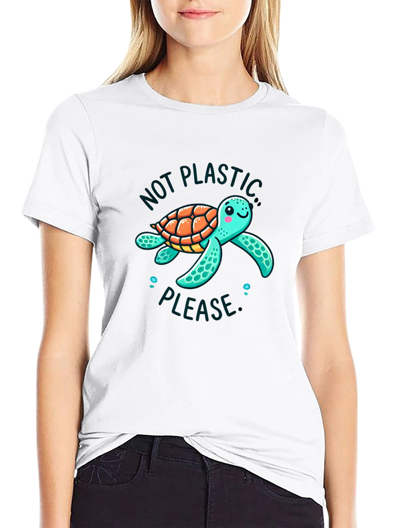 Eco-Friendly Turtle Graphic Tee - Save the Ocean