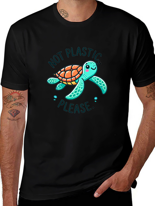 Eco-Friendly Turtle Graphic Tee - Save the Ocean
