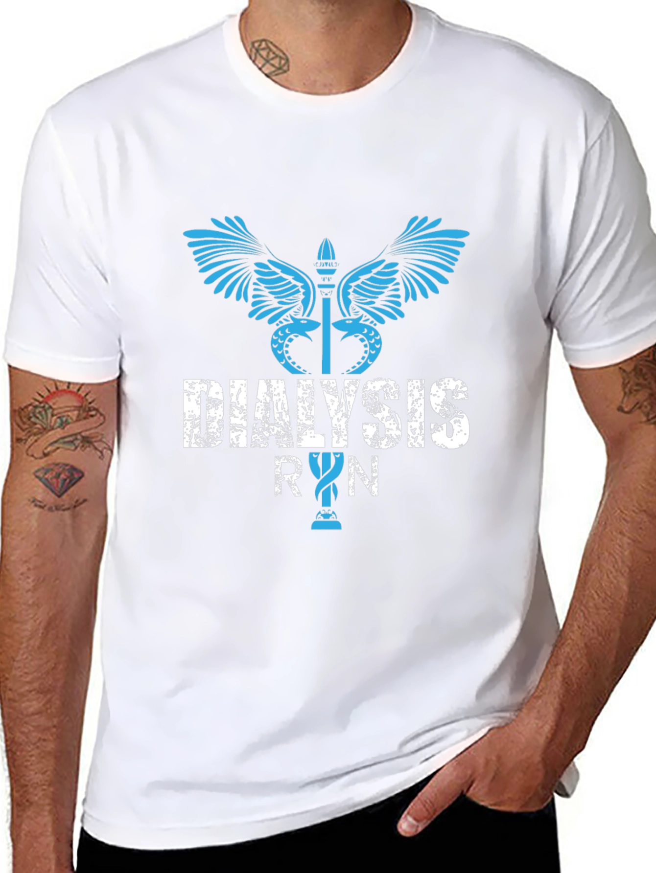 Dialysis RN Graphic Tee - Medical Professional T-Shirt