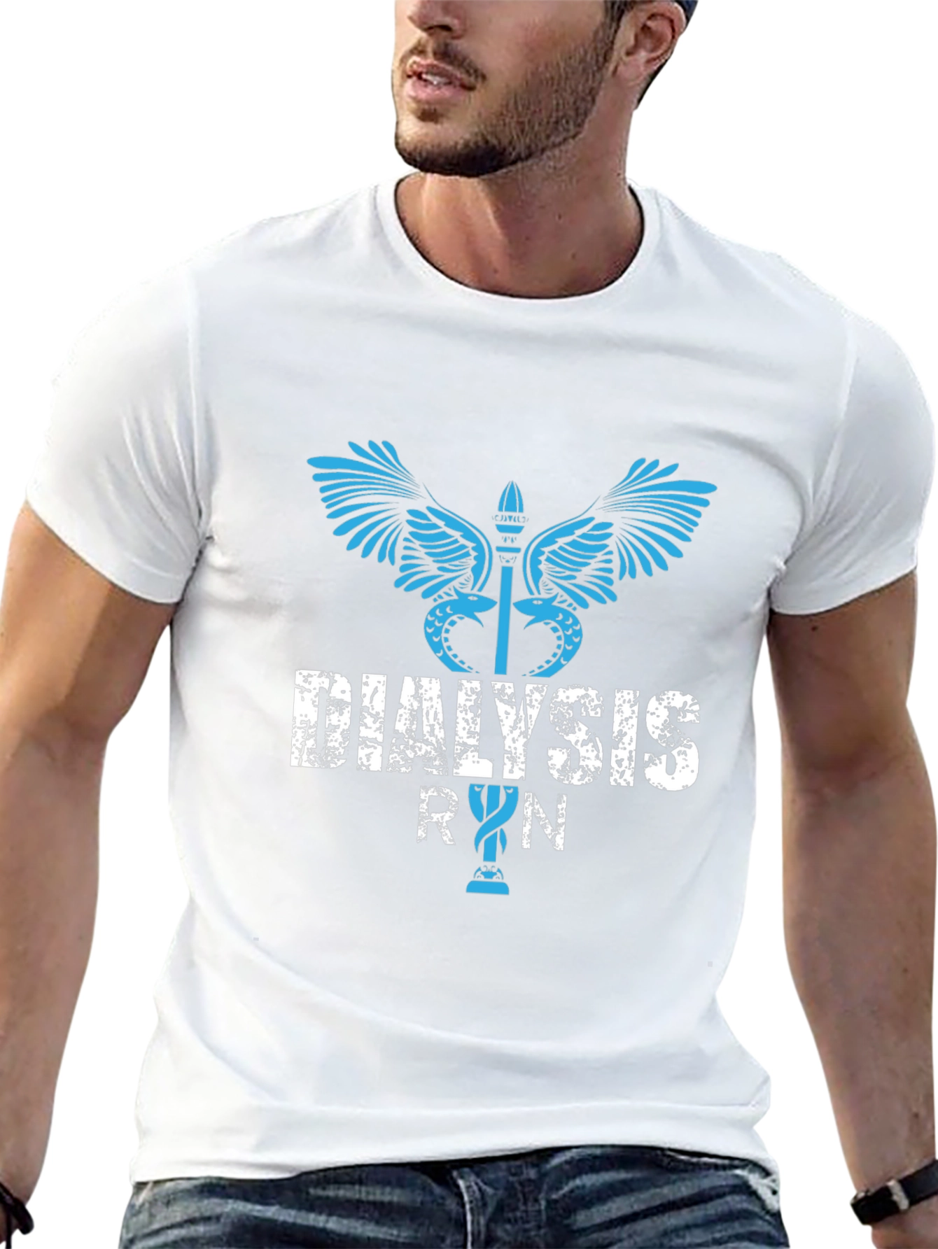 Dialysis RN Graphic Tee - Medical Professional T-Shirt