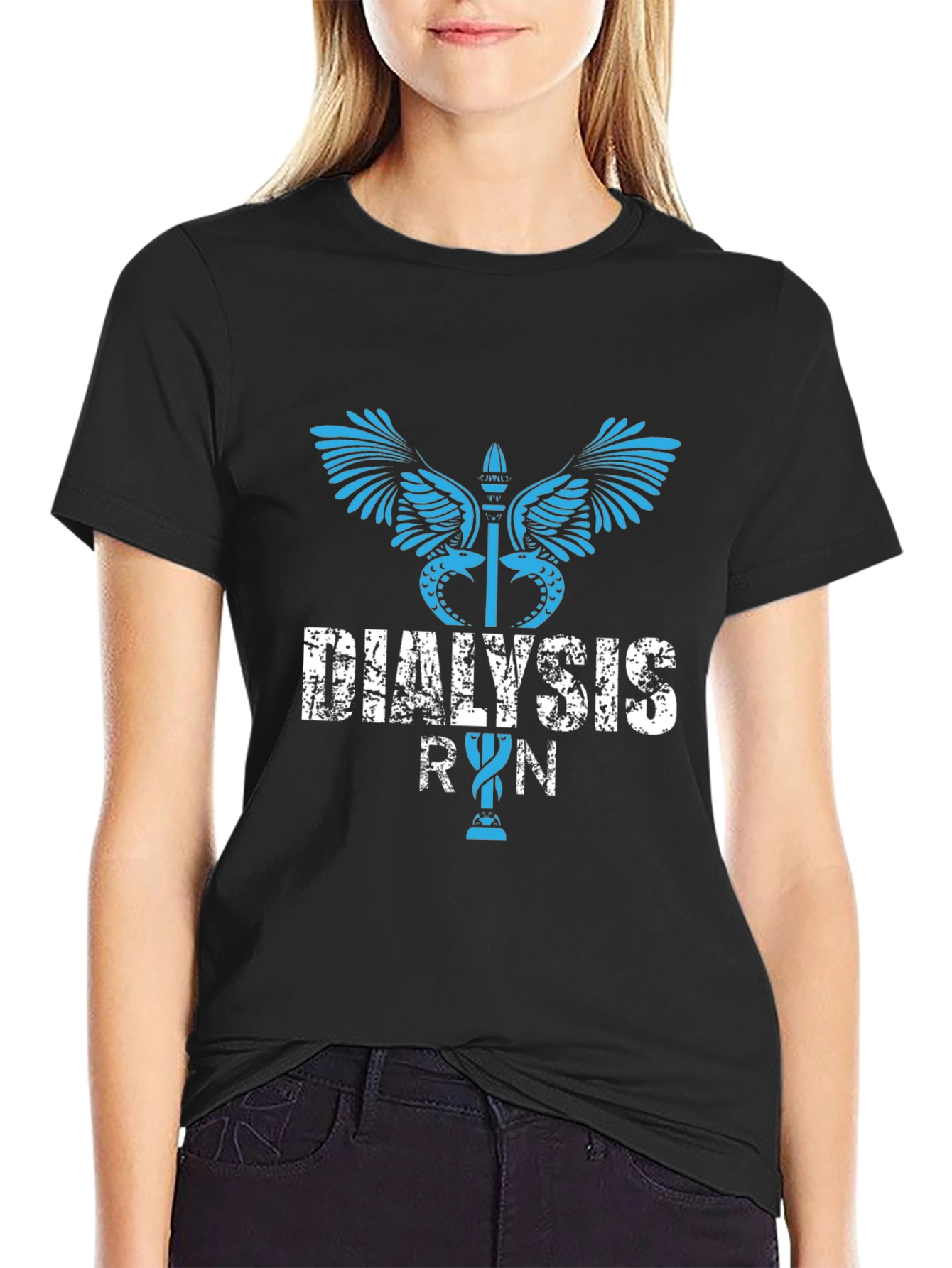 Dialysis RN Graphic Tee - Medical Professional T-Shirt