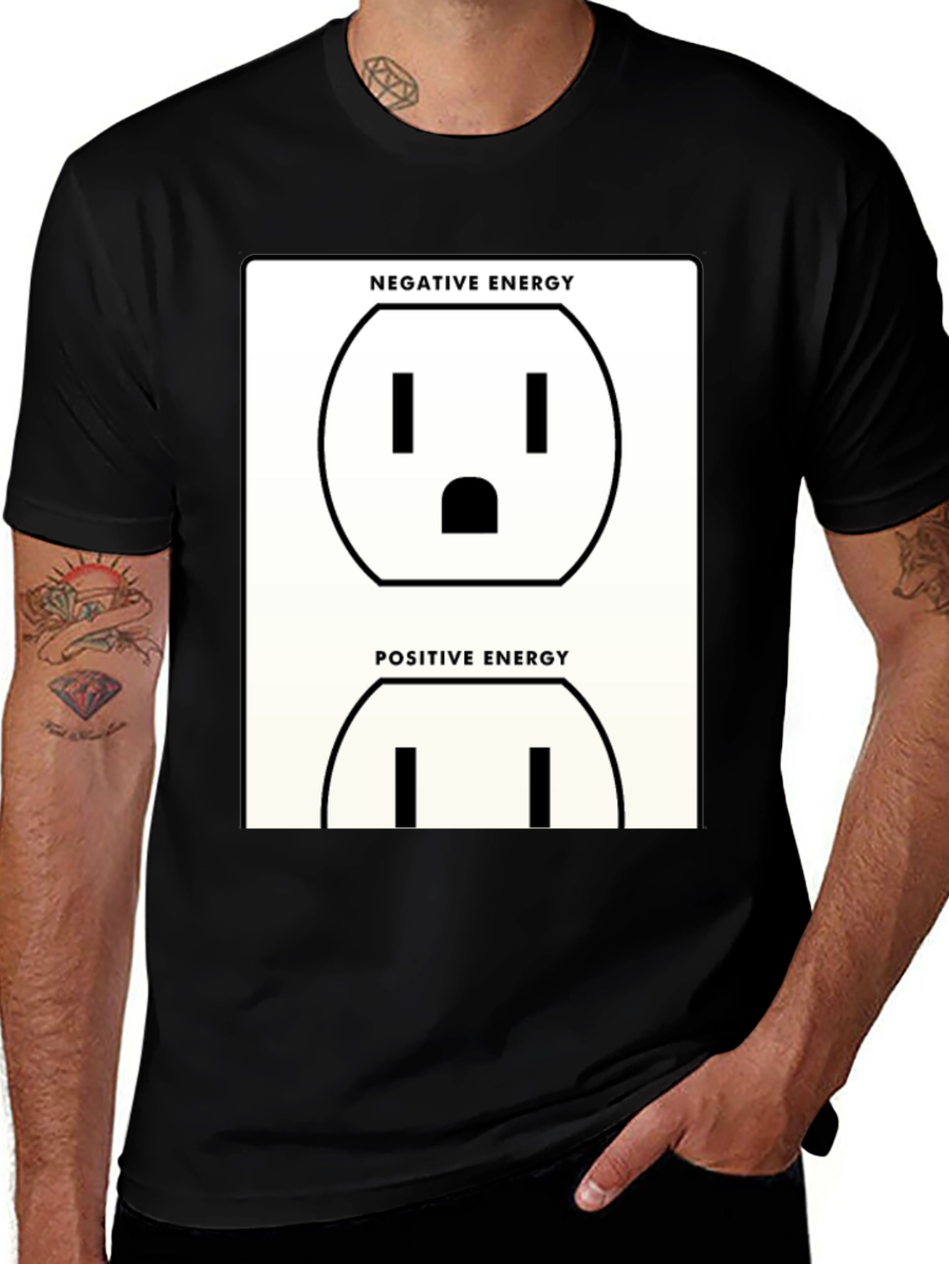 Positive & Negative Energy Graphic Tee