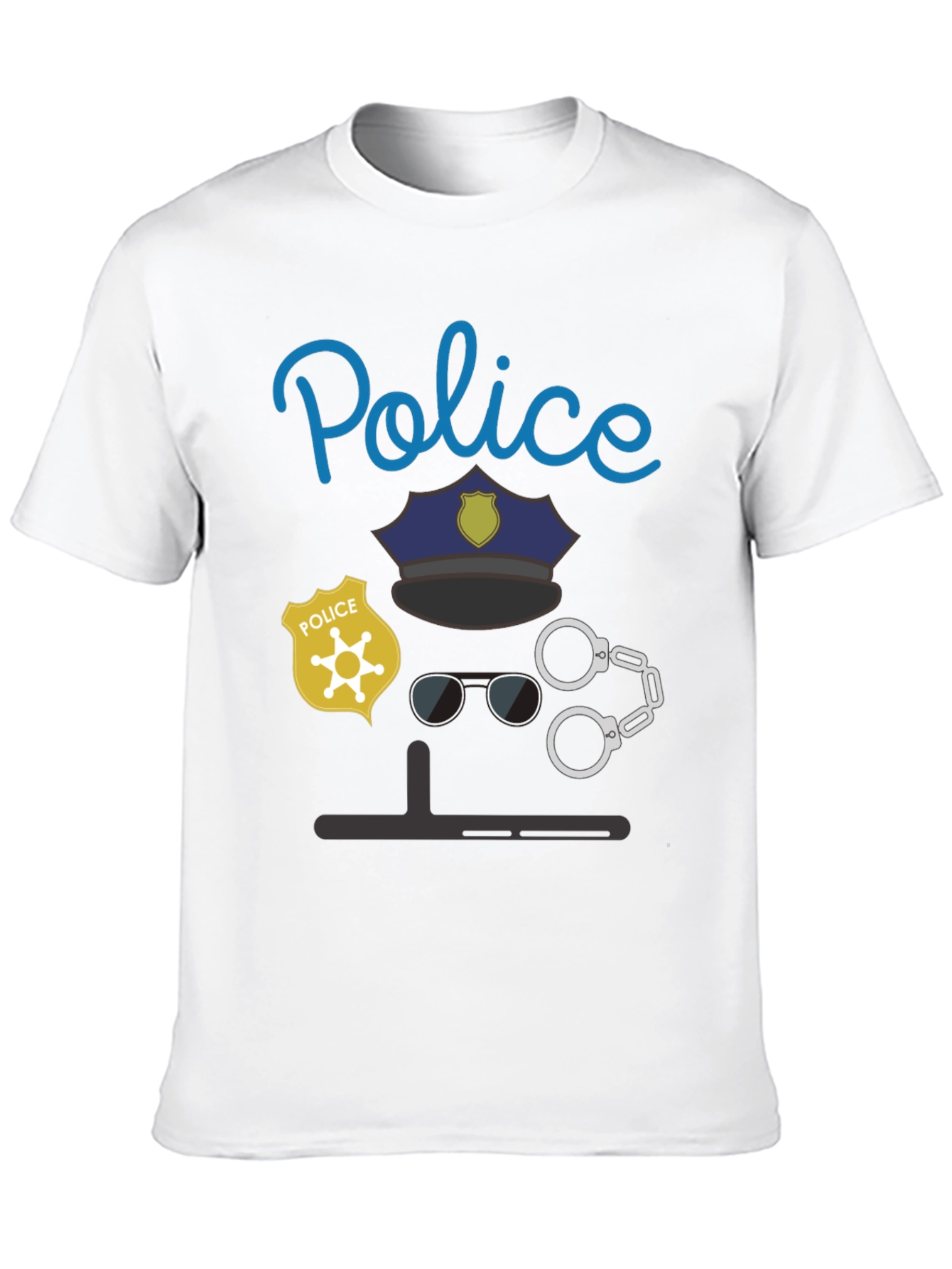 Police Costume T-Shirt - Funny Halloween Tee