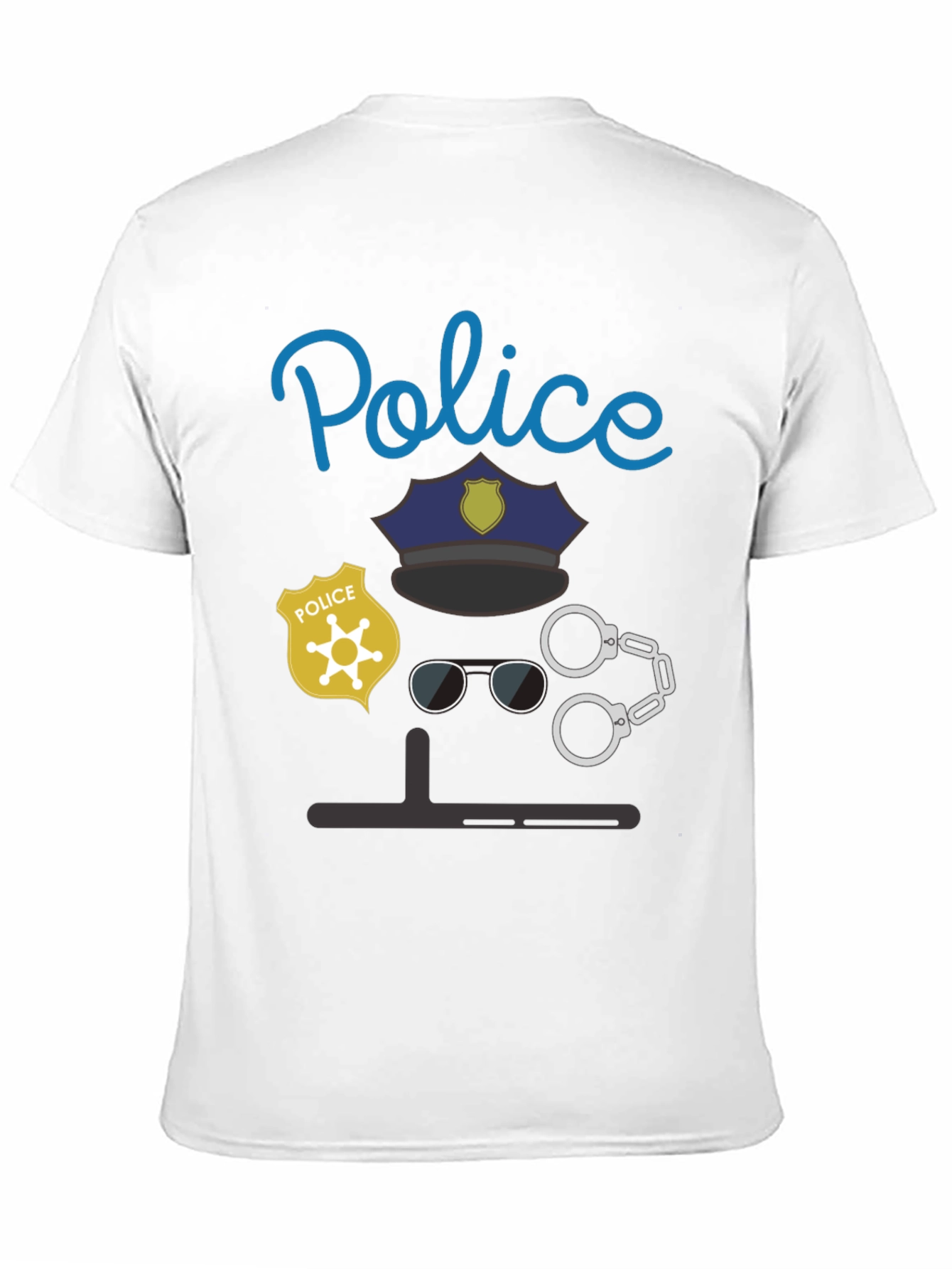 Police Costume T-Shirt - Funny Halloween Tee