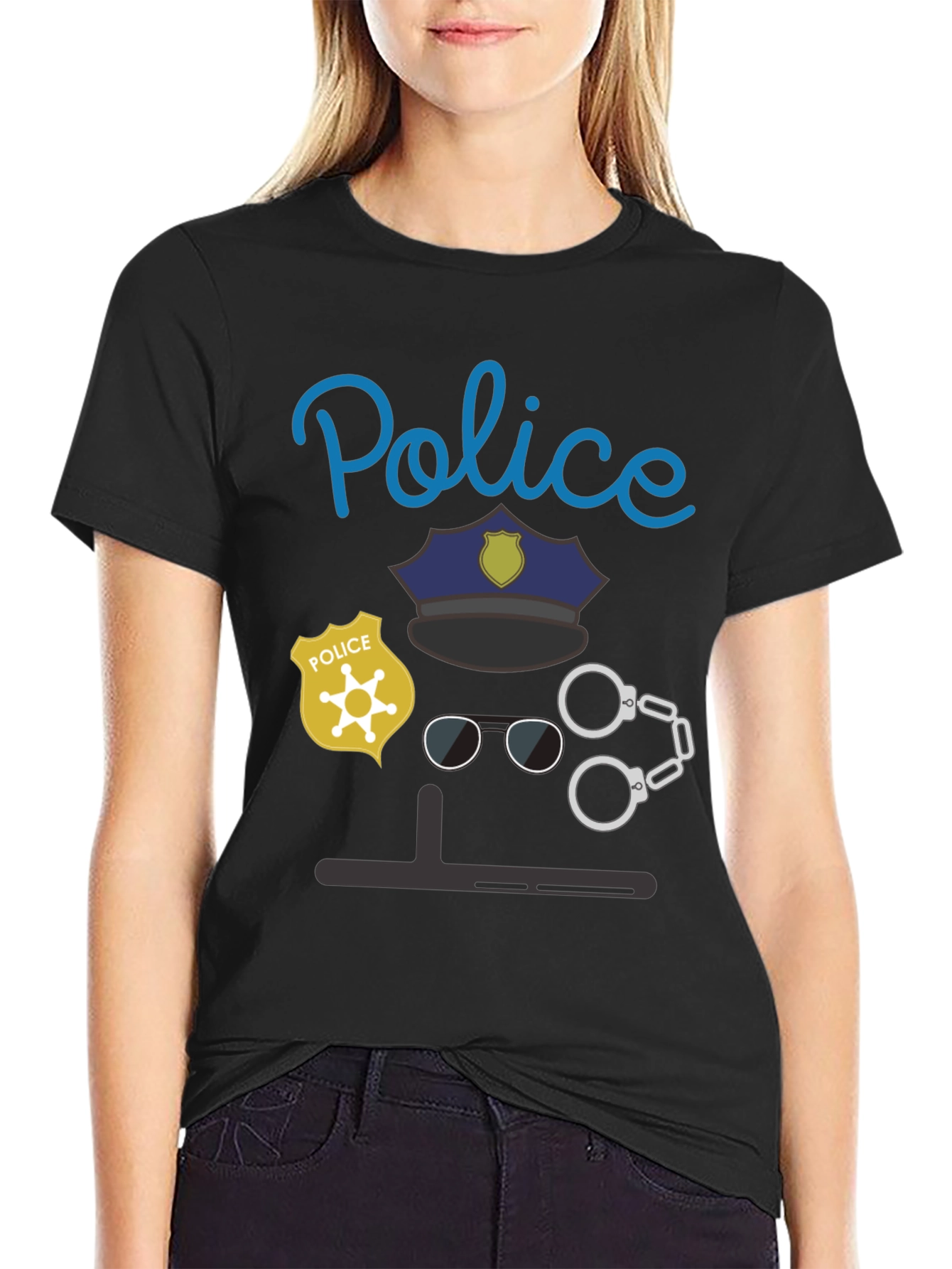 Police Costume T-Shirt - Funny Halloween Tee