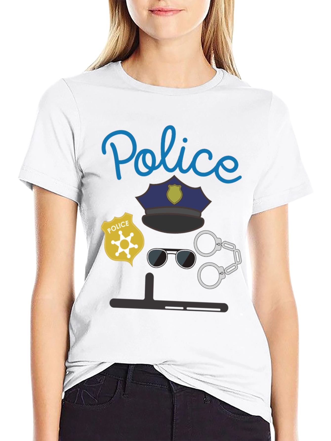 Police Costume T-Shirt - Funny Halloween Tee