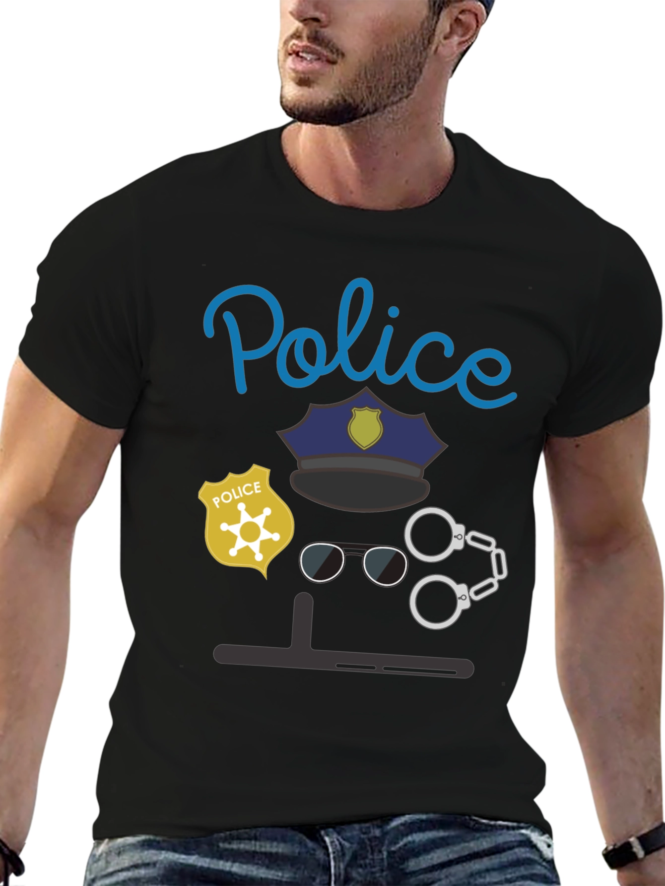 Police Costume T-Shirt - Funny Halloween Tee