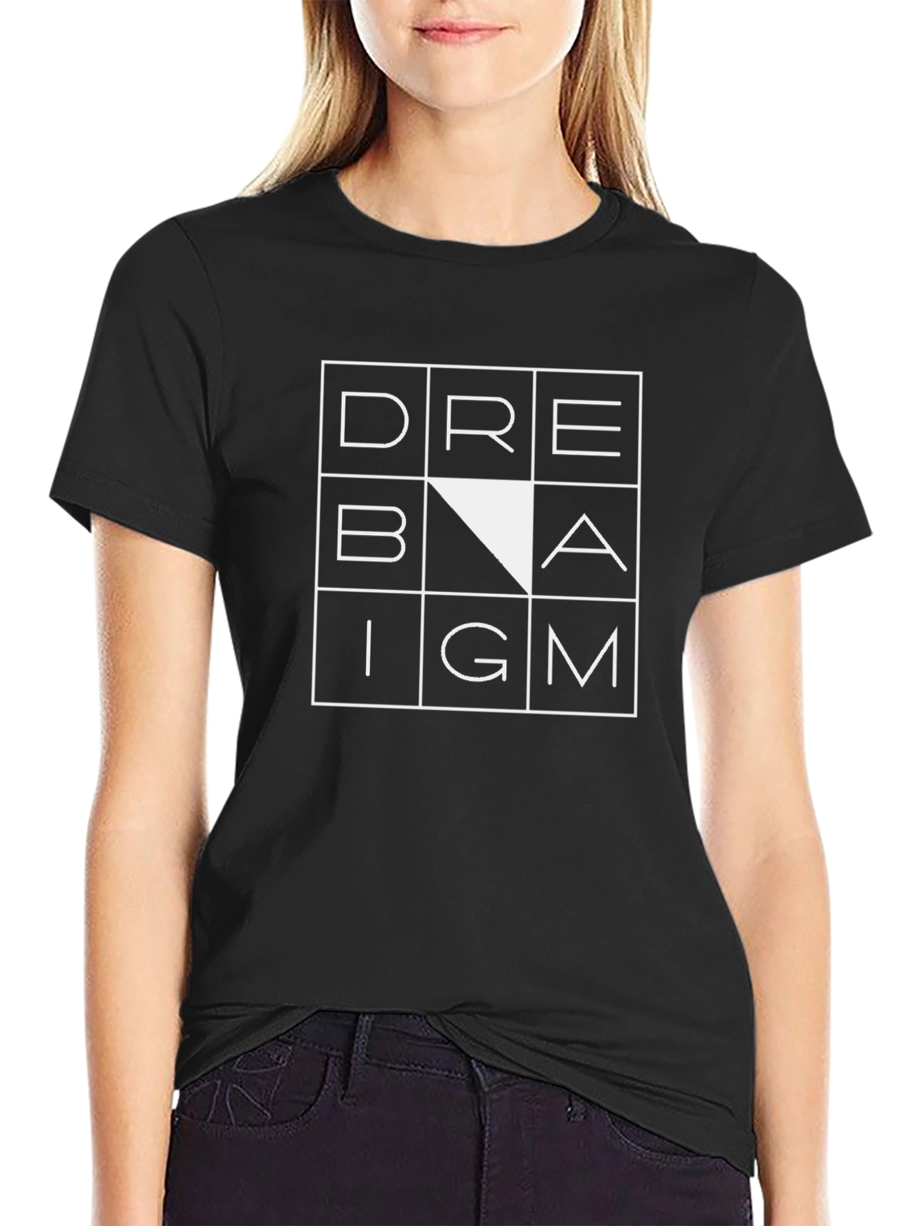 Dream Big Mens Black Graphic T-Shirt