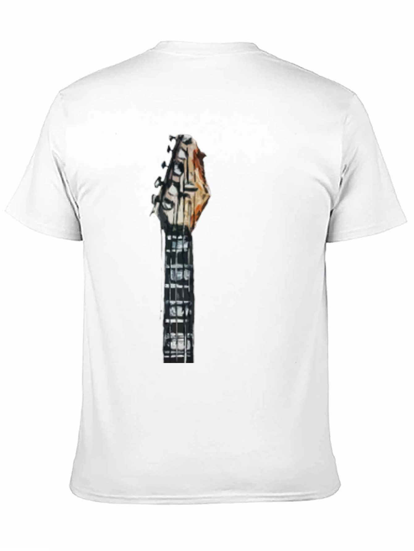 Guitar Neck Graphic Tee - Modern Black T-Shirt