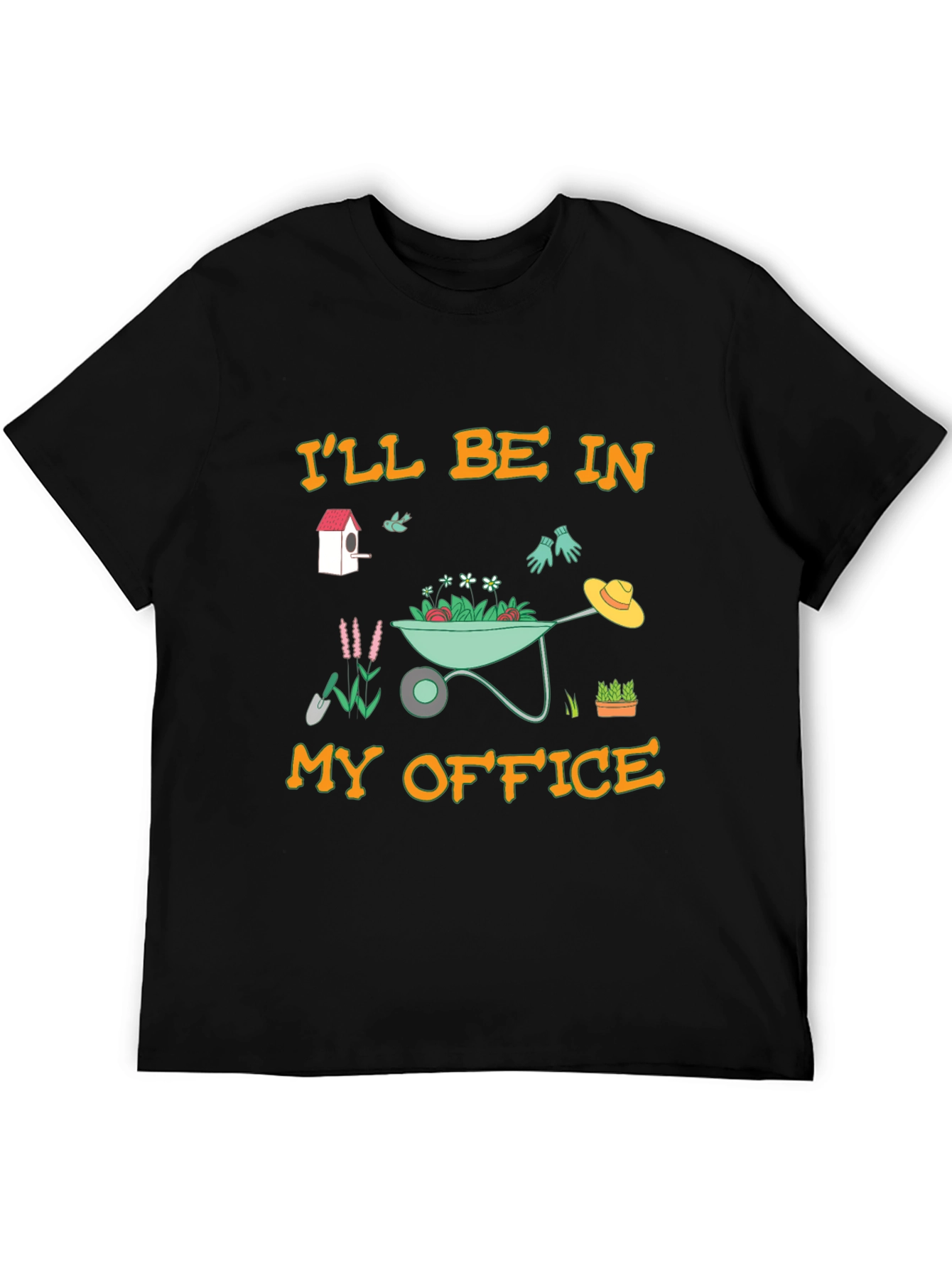Gardeners Office T-Shirt - Black Cotton Tee