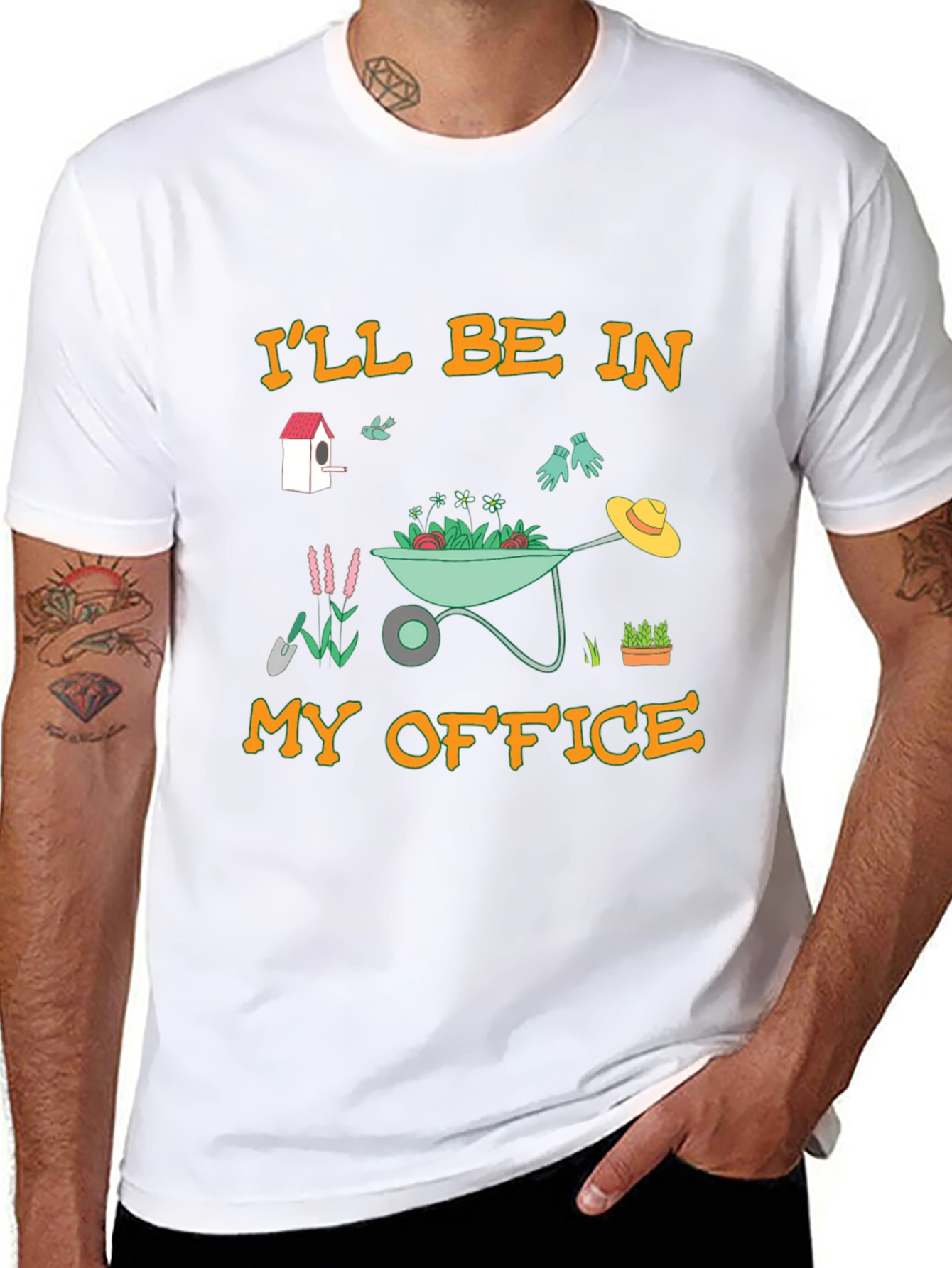 Gardeners Office T-Shirt - Black Cotton Tee