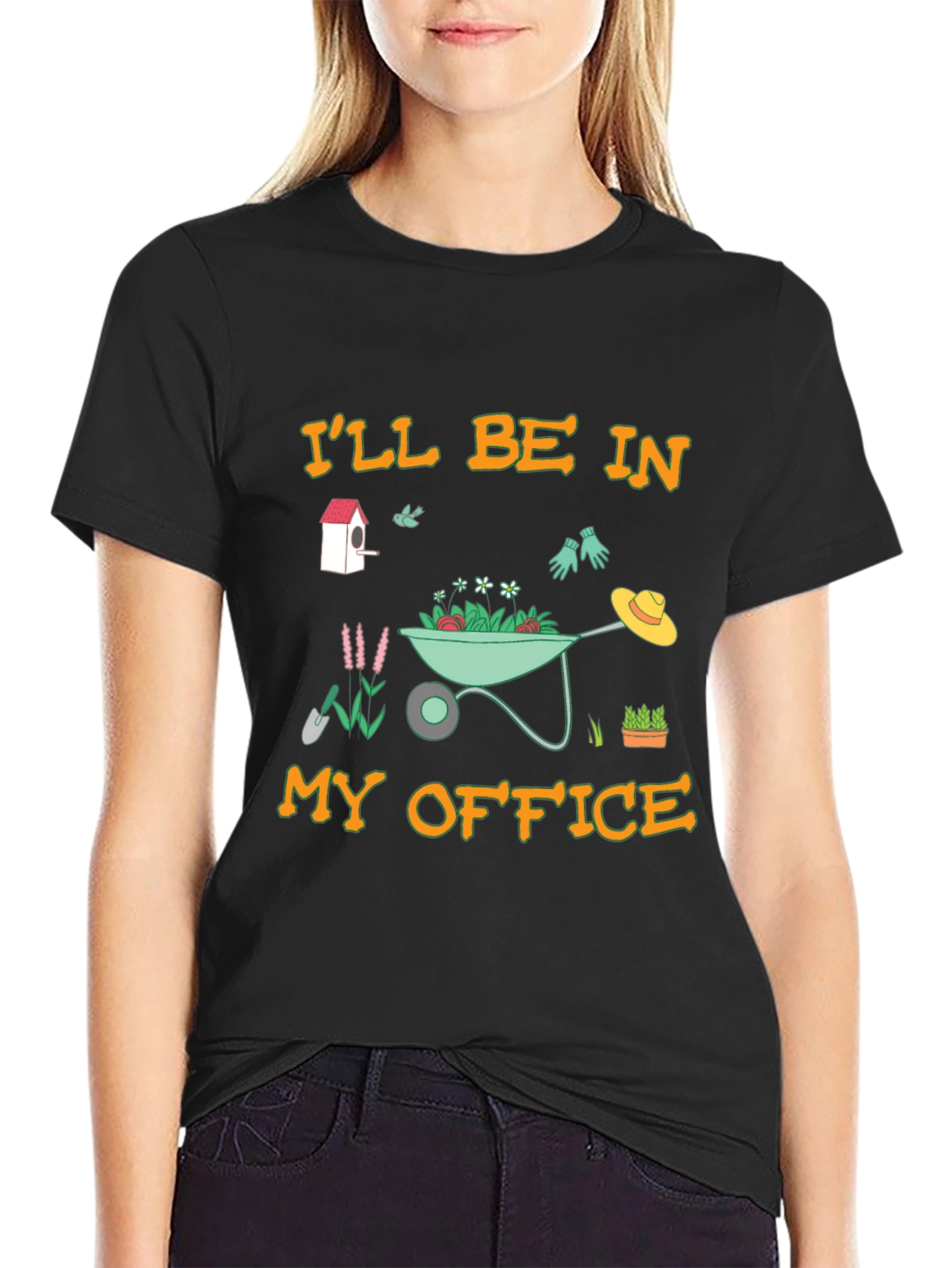 Gardeners Office T-Shirt - Black Cotton Tee