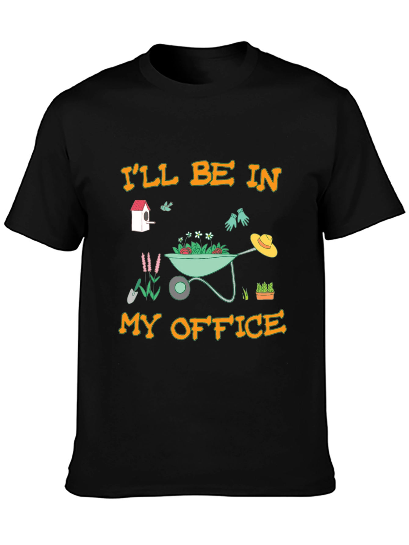 Gardeners Office T-Shirt - Black Cotton Tee