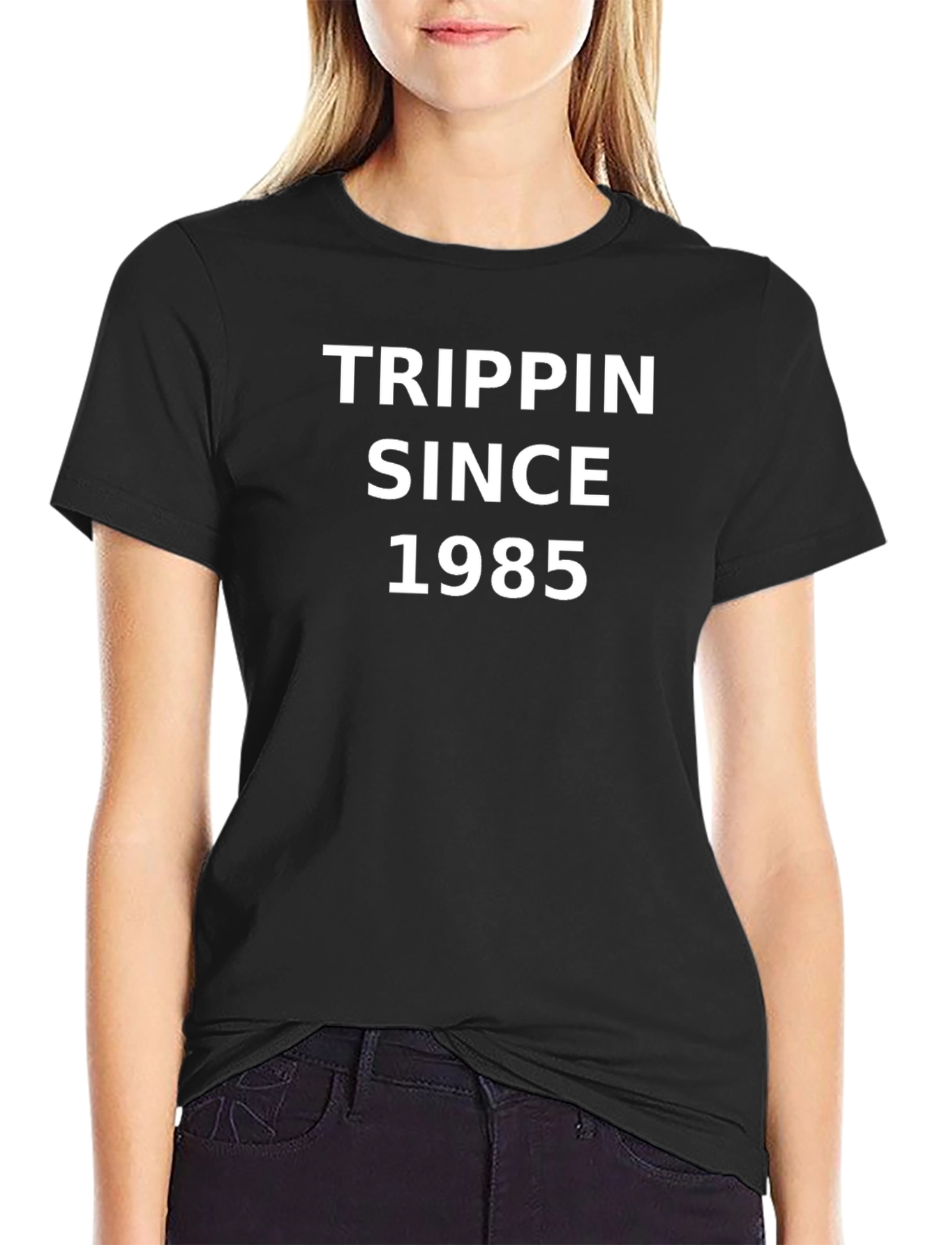 Trippin Since 1985 Black T-Shirt