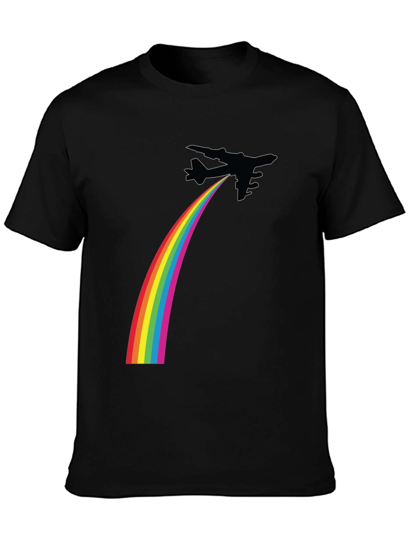 Rainbow Jet Black T-Shirt