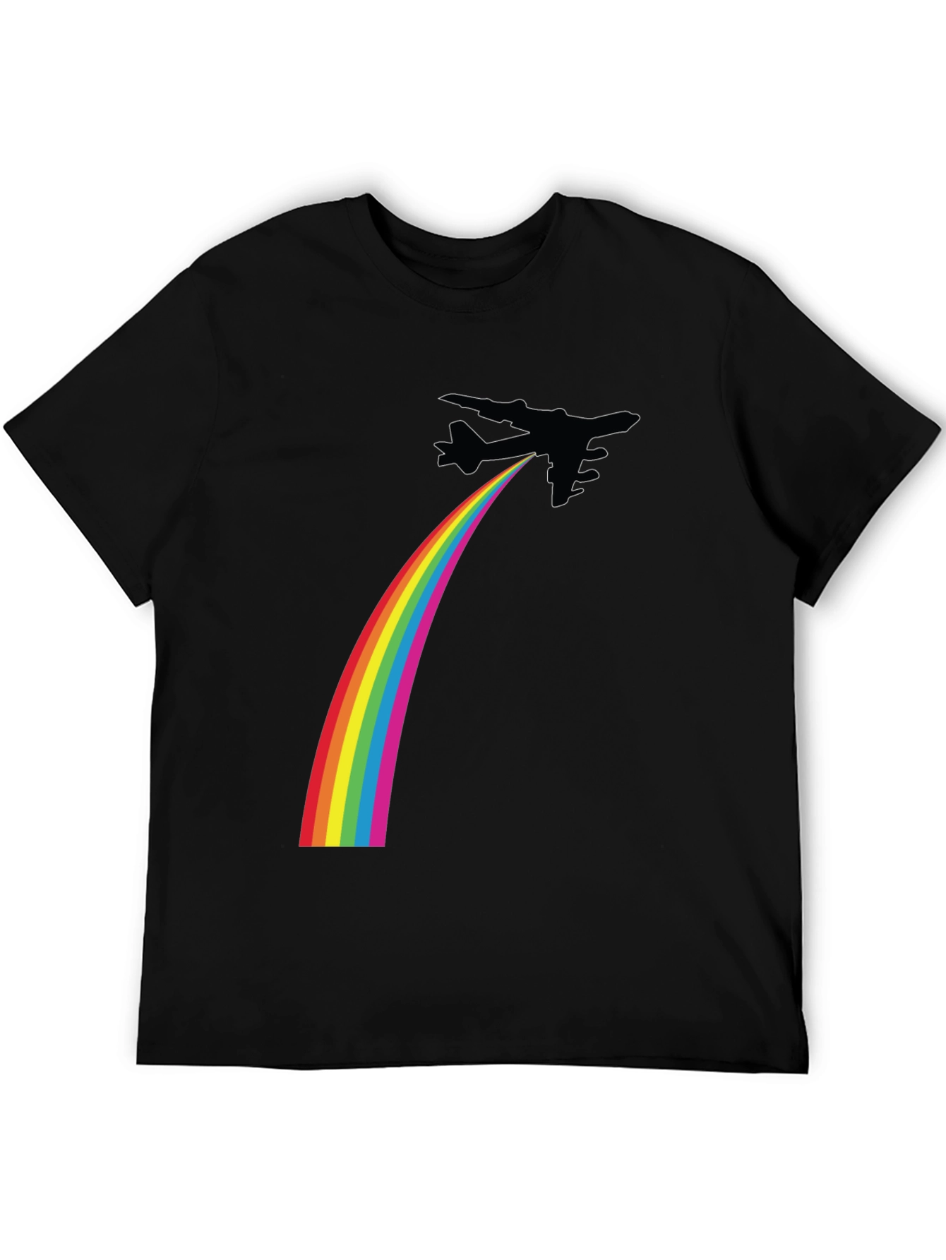 Rainbow Jet Black T-Shirt