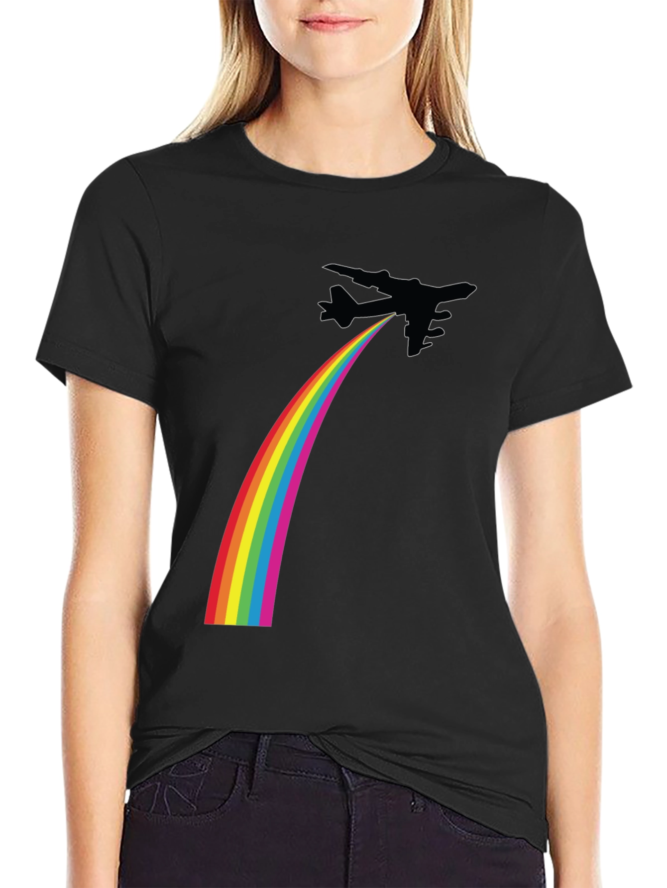 Rainbow Jet Black T-Shirt