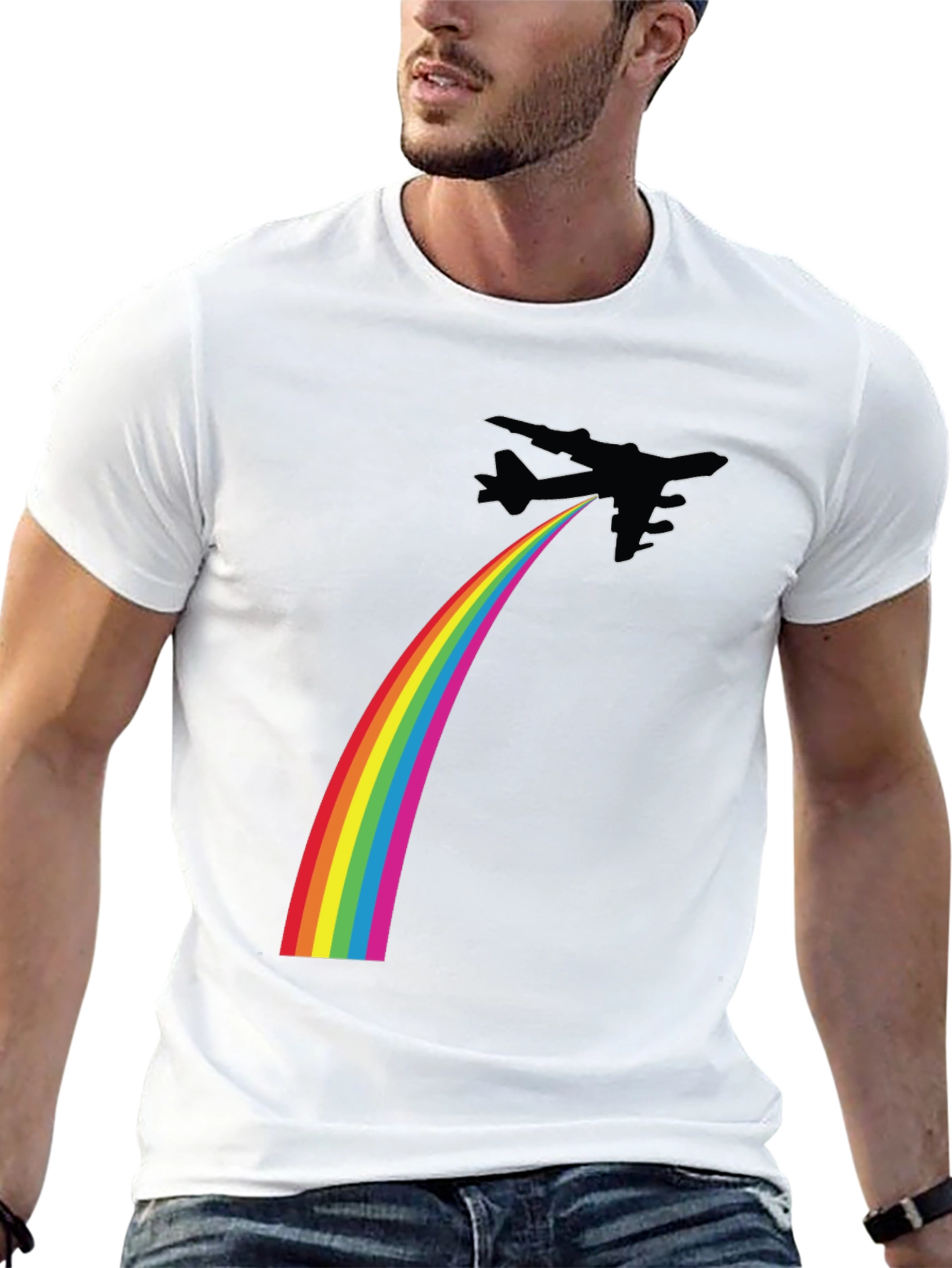Rainbow Jet Black T-Shirt