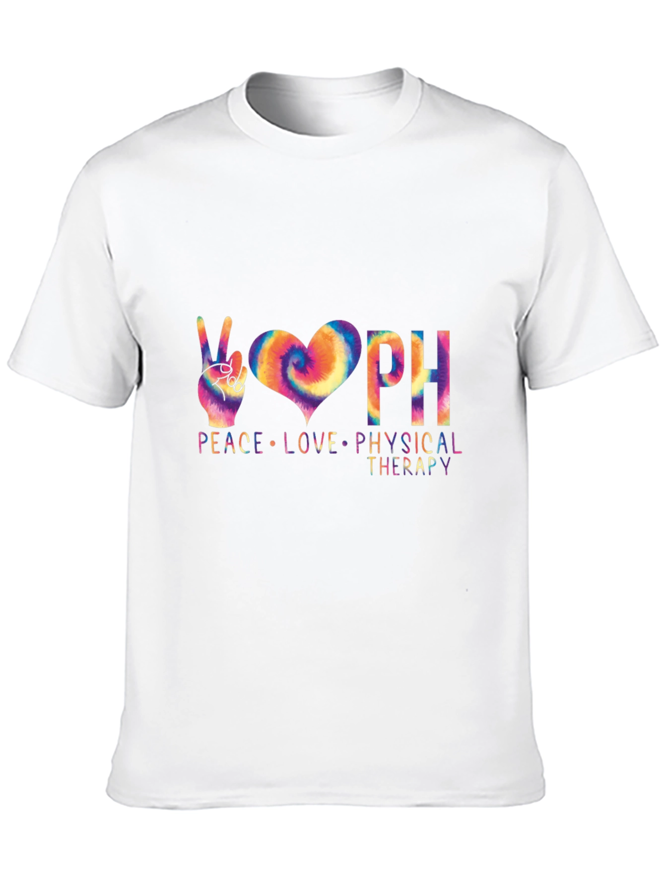 Peace Love Physical Therapy Black T-Shirt