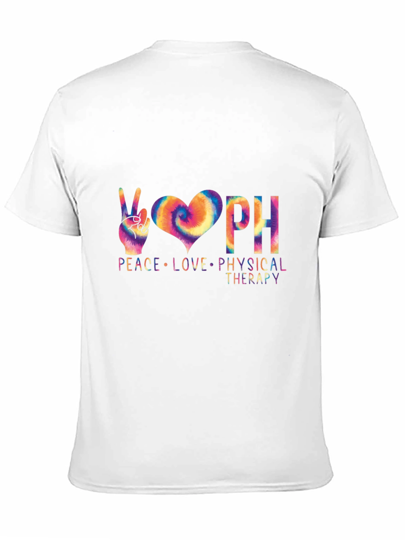 Peace Love Physical Therapy Black T-Shirt