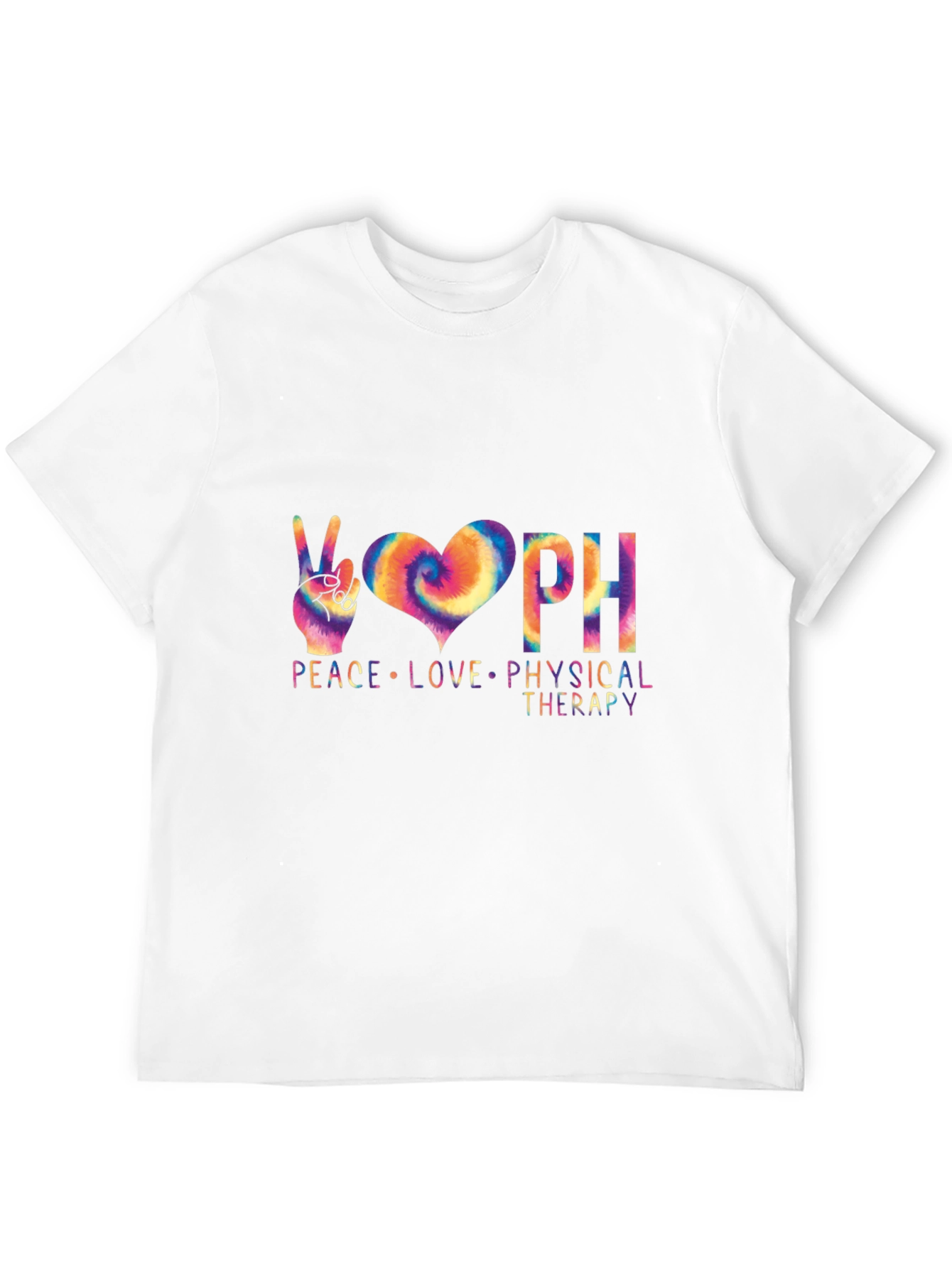 Peace Love Physical Therapy Black T-Shirt