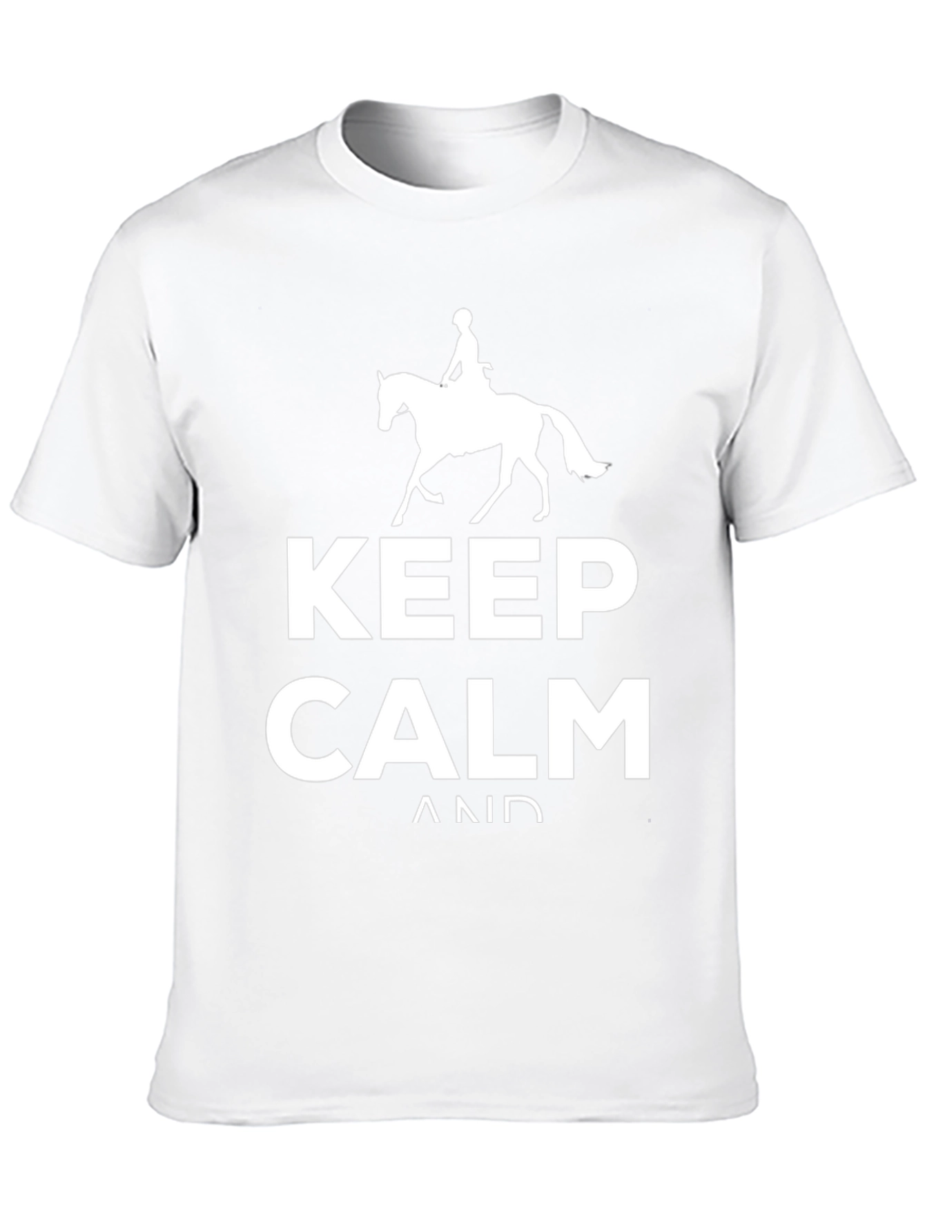 Keep Calm and Ride On Black T-Shirt