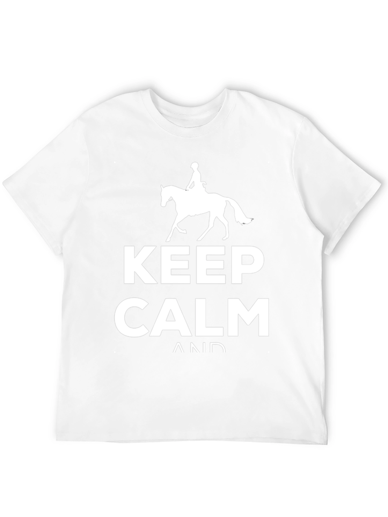 Keep Calm and Ride On Black T-Shirt