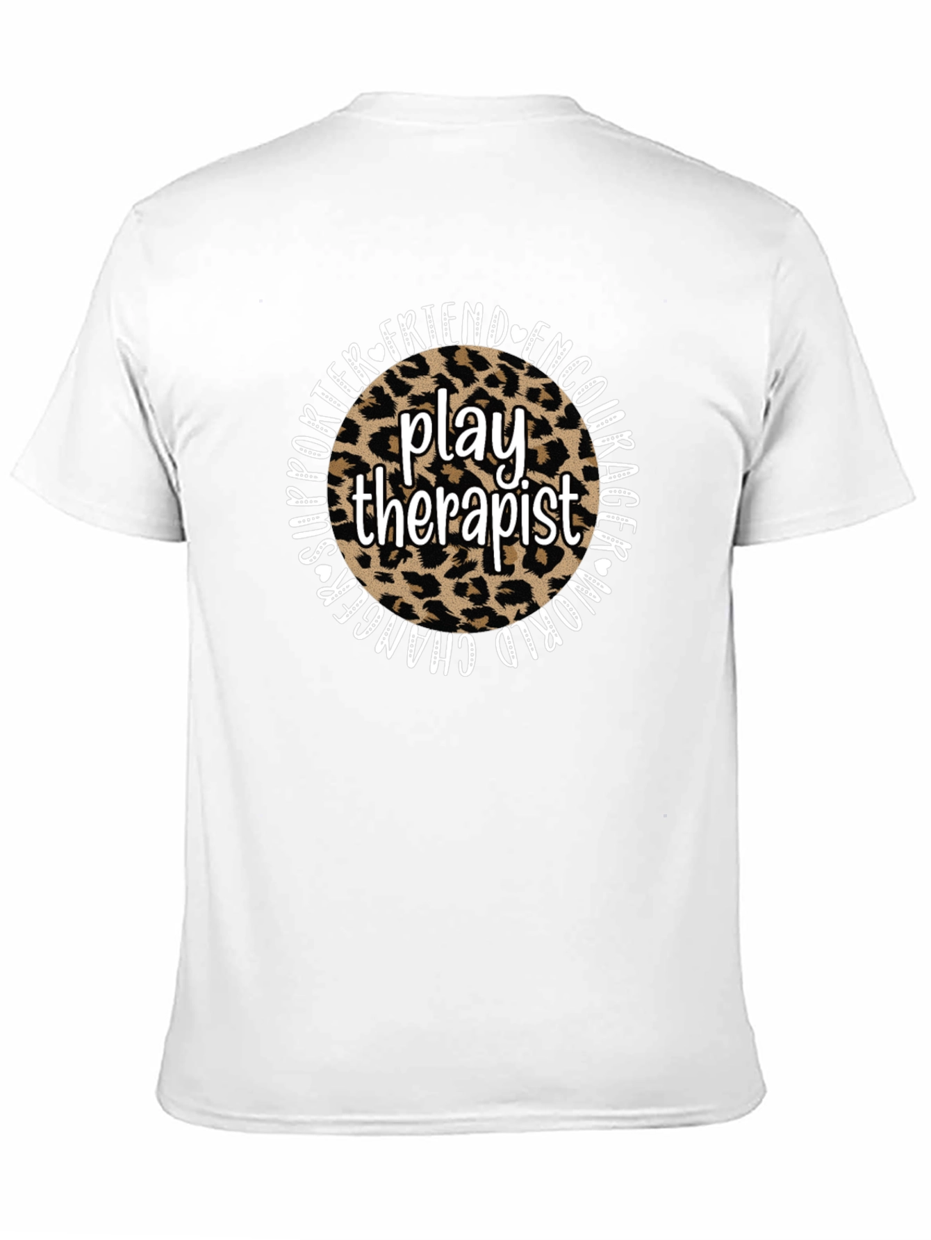 Play Therapist Leopard Print Graphic Tee