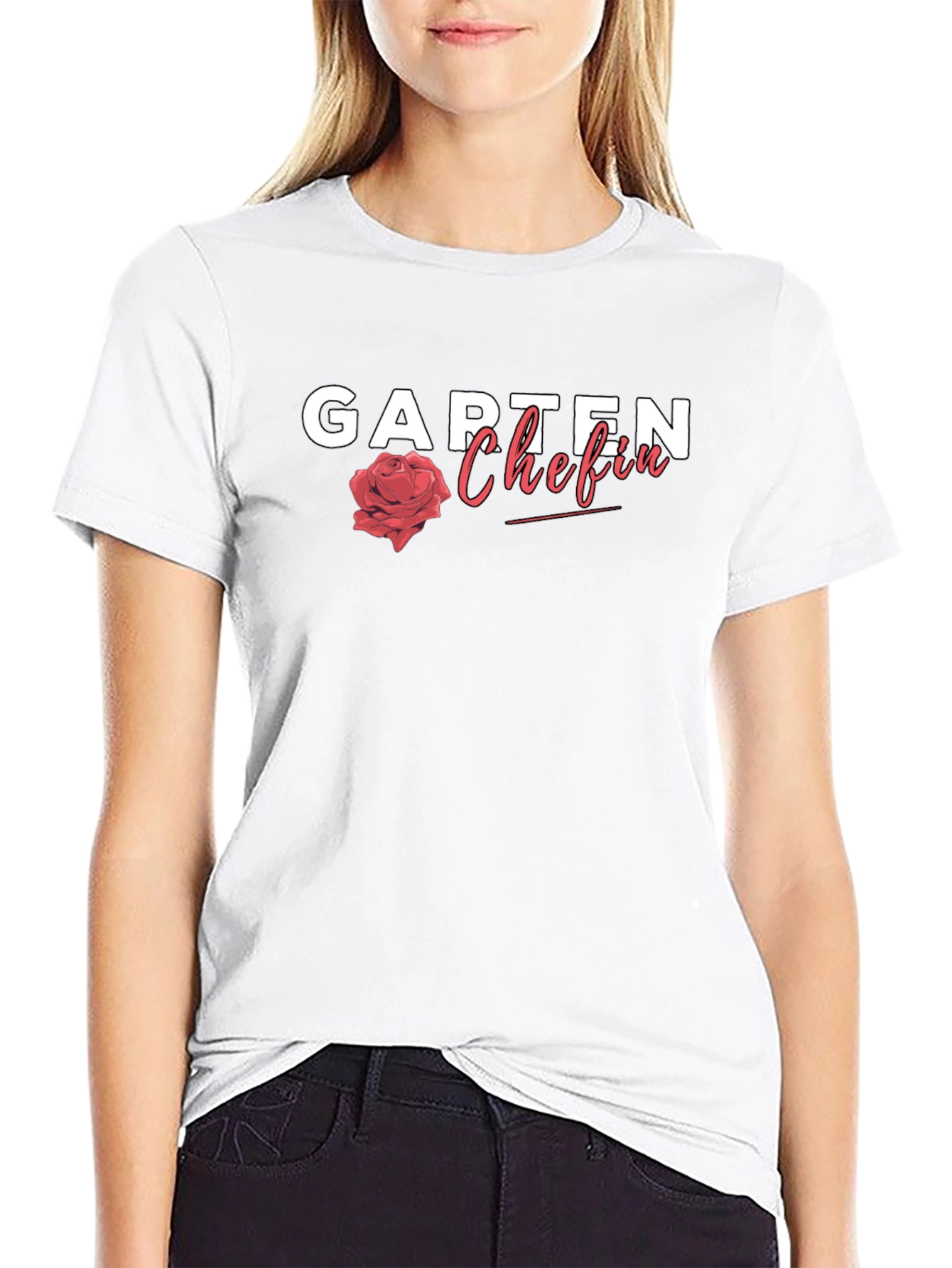 Garten Chefin Rose Graphic T-Shirt