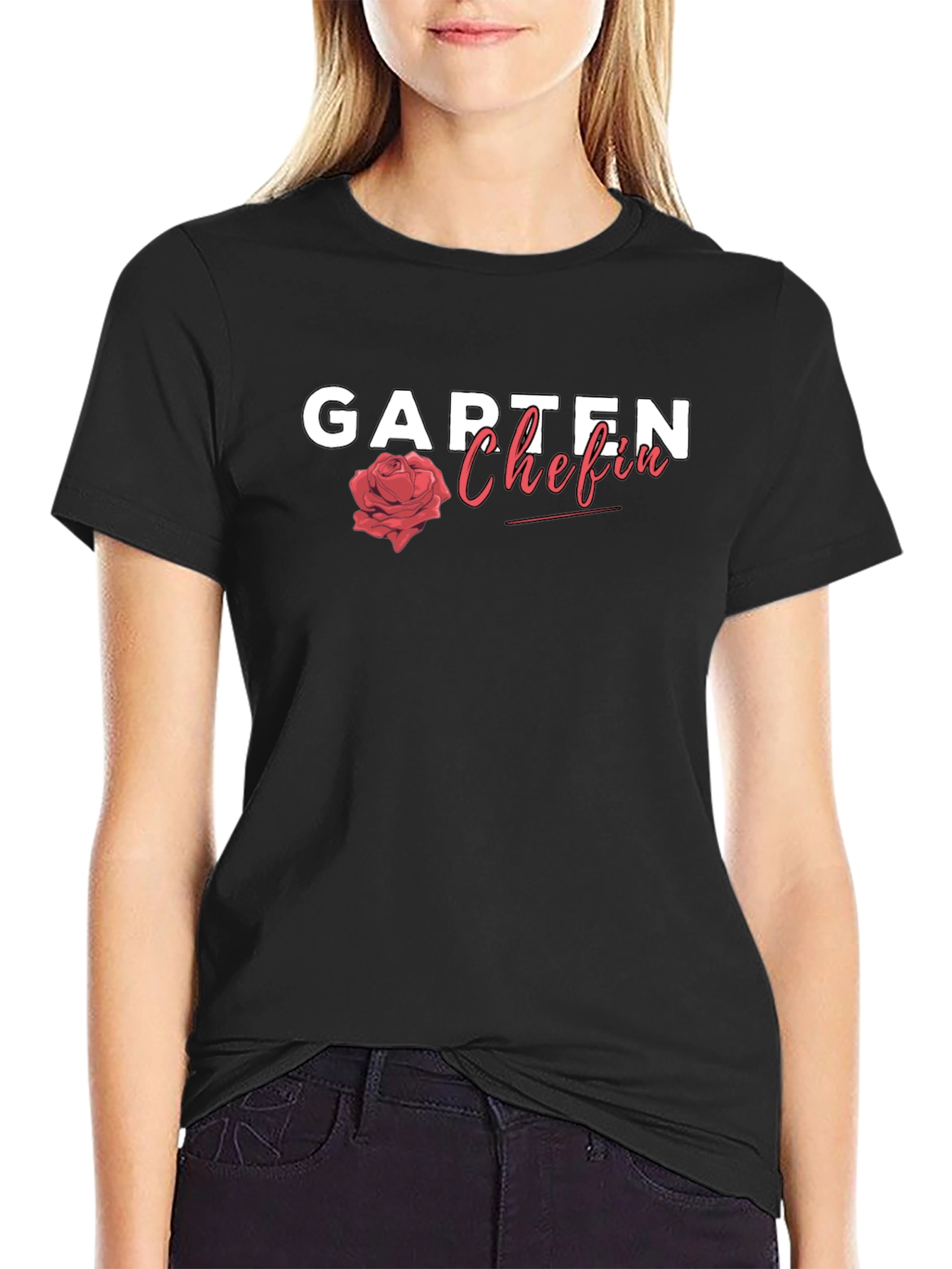 Garten Chefin Rose Graphic T-Shirt