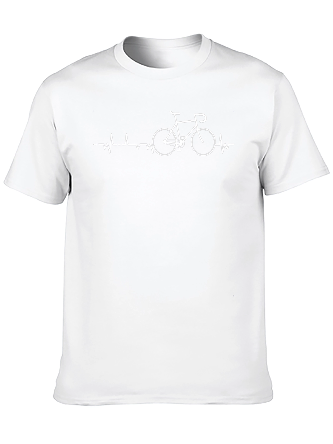 Heartbeat Bicycle T-Shirt - Cyclist Love Tee