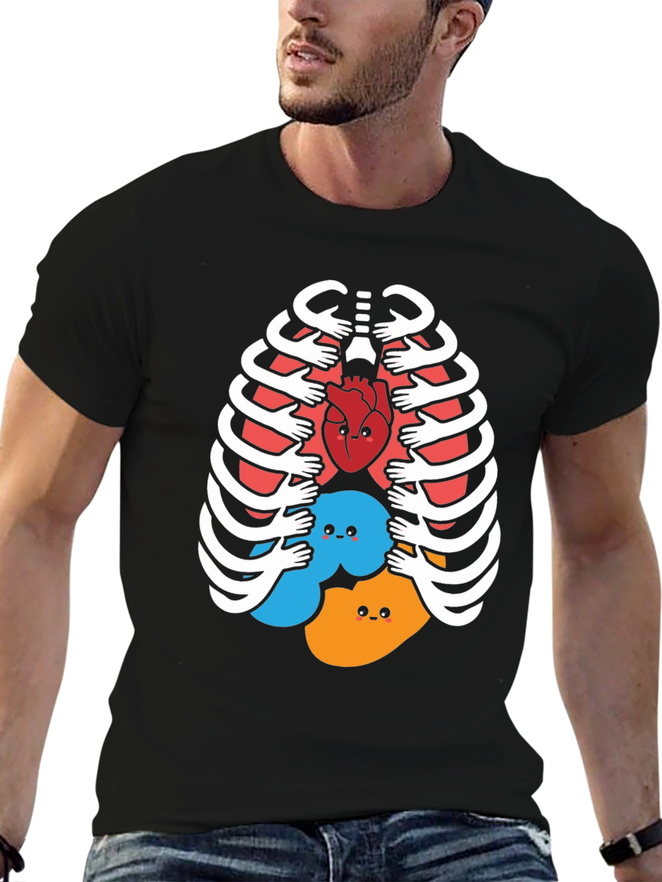Funny Anatomy Rib Cage T-Shirt
